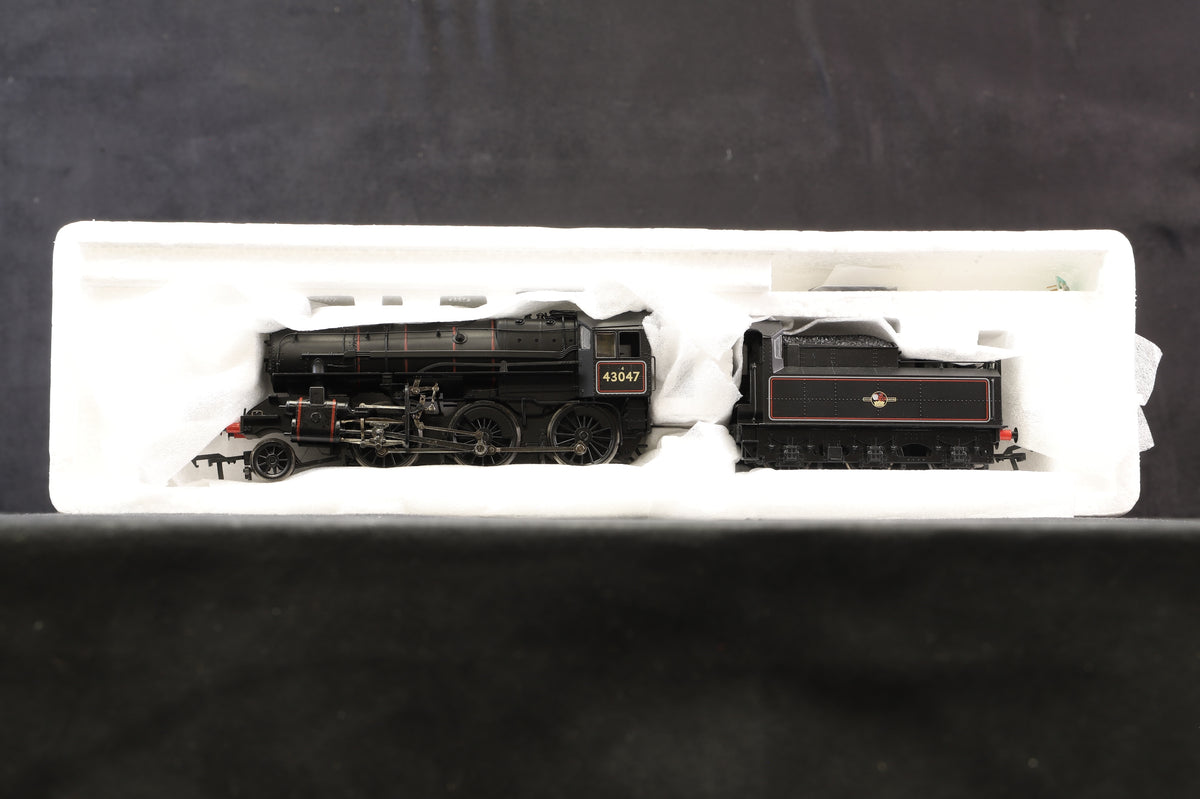 Bachmann OO 32-576 Ivatt Class &#39;43047&#39; BR Lined Black, DCC