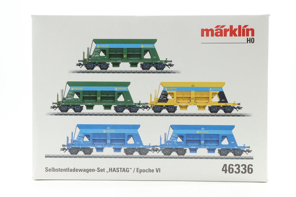 Marklin HO 46336 5-Pack of 'Hastag' Dump Cars - Clark Railworks
