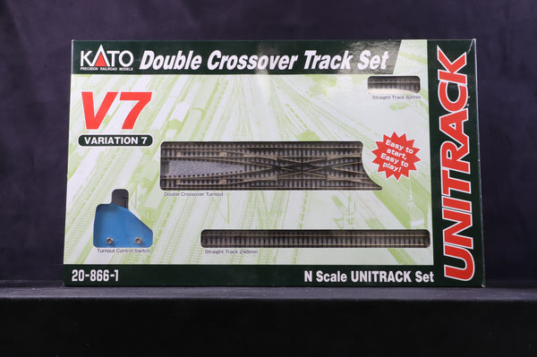 Kato N 20-866-1 Double Crossover Track Set - Clark Railworks