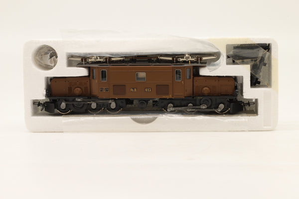 BEMO HOm 1255103 Ge 6/6 #413 in RhB Brown - Clark Railworks