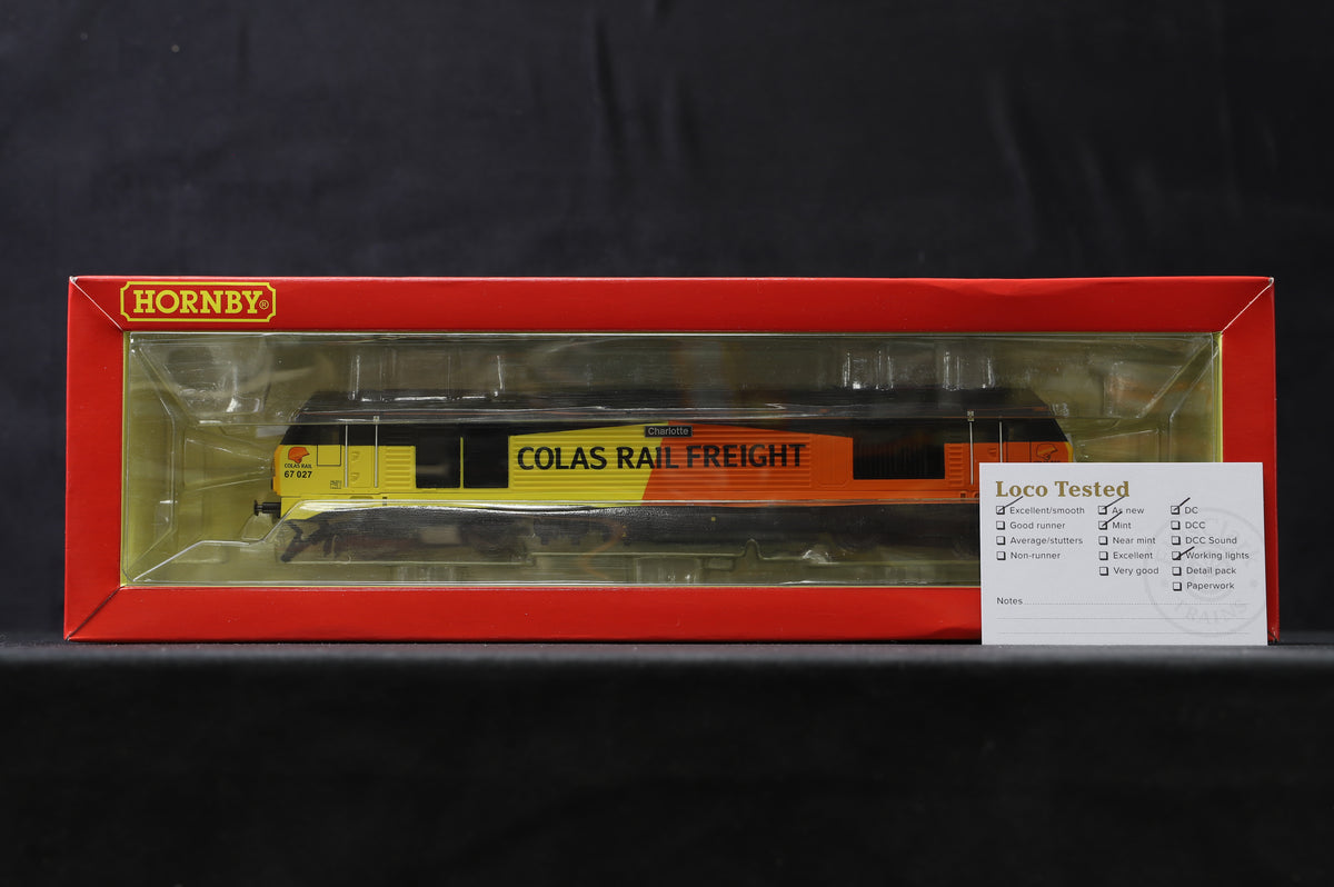Hornby OO R3659 Colas Rail Class 67 &#39;Charlotte&#39; &#39;67027&#39;
