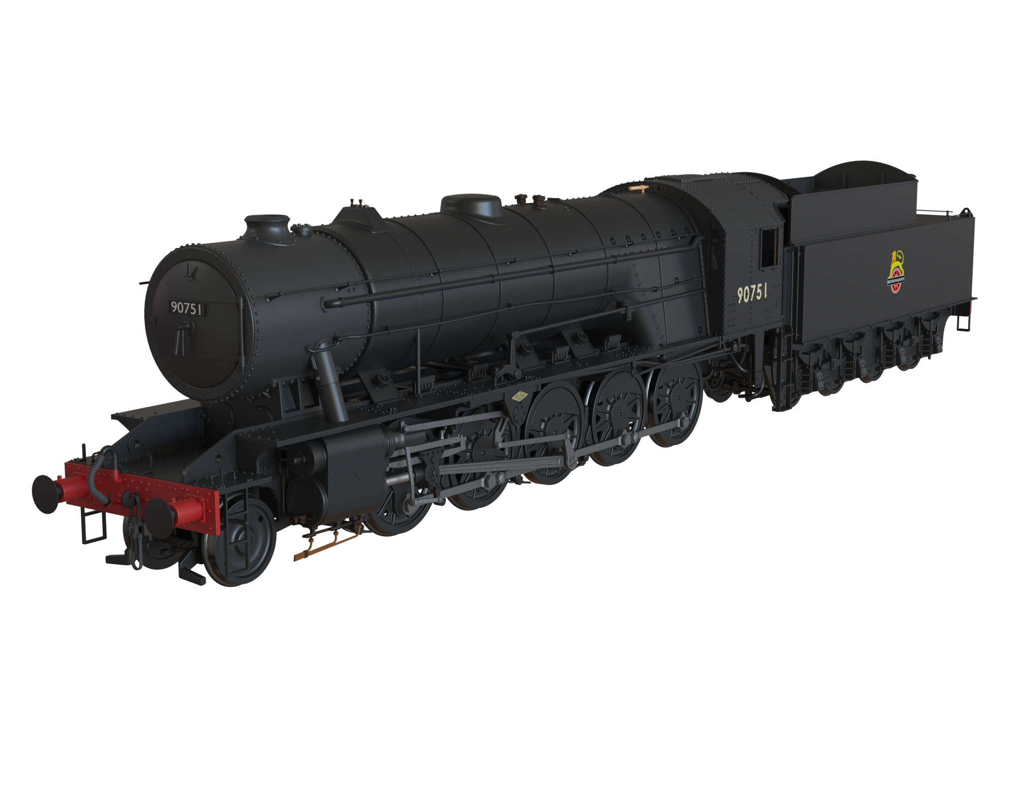 Clark Railworks Finescale OO Gauge C1003 WD 2-10-0 Austerity, BR Black, Early Crest ‘90751’ Era 4