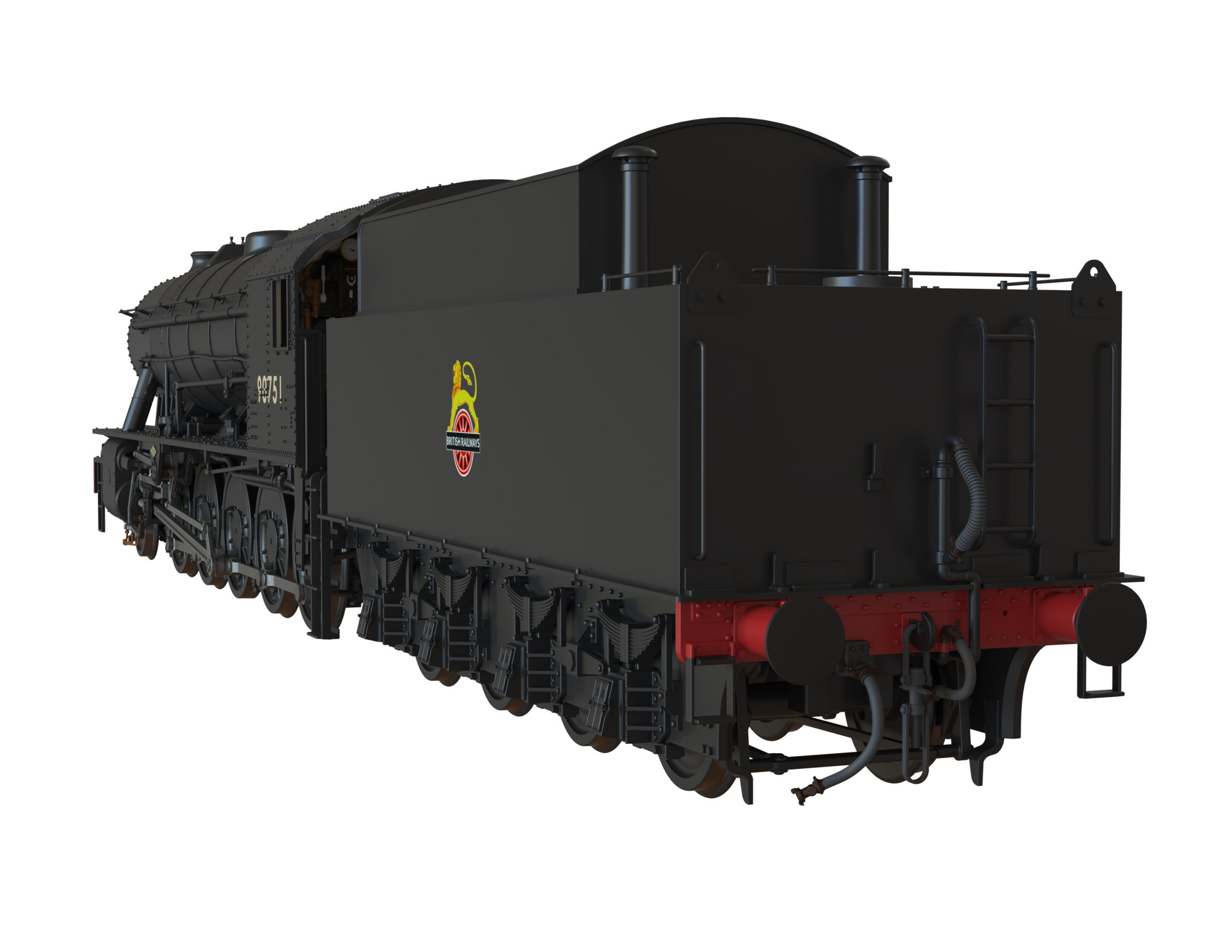 Clark Railworks Finescale OO Gauge C1003 WD 2-10-0 Austerity, BR Black, Early Crest ‘90751’ Era 4