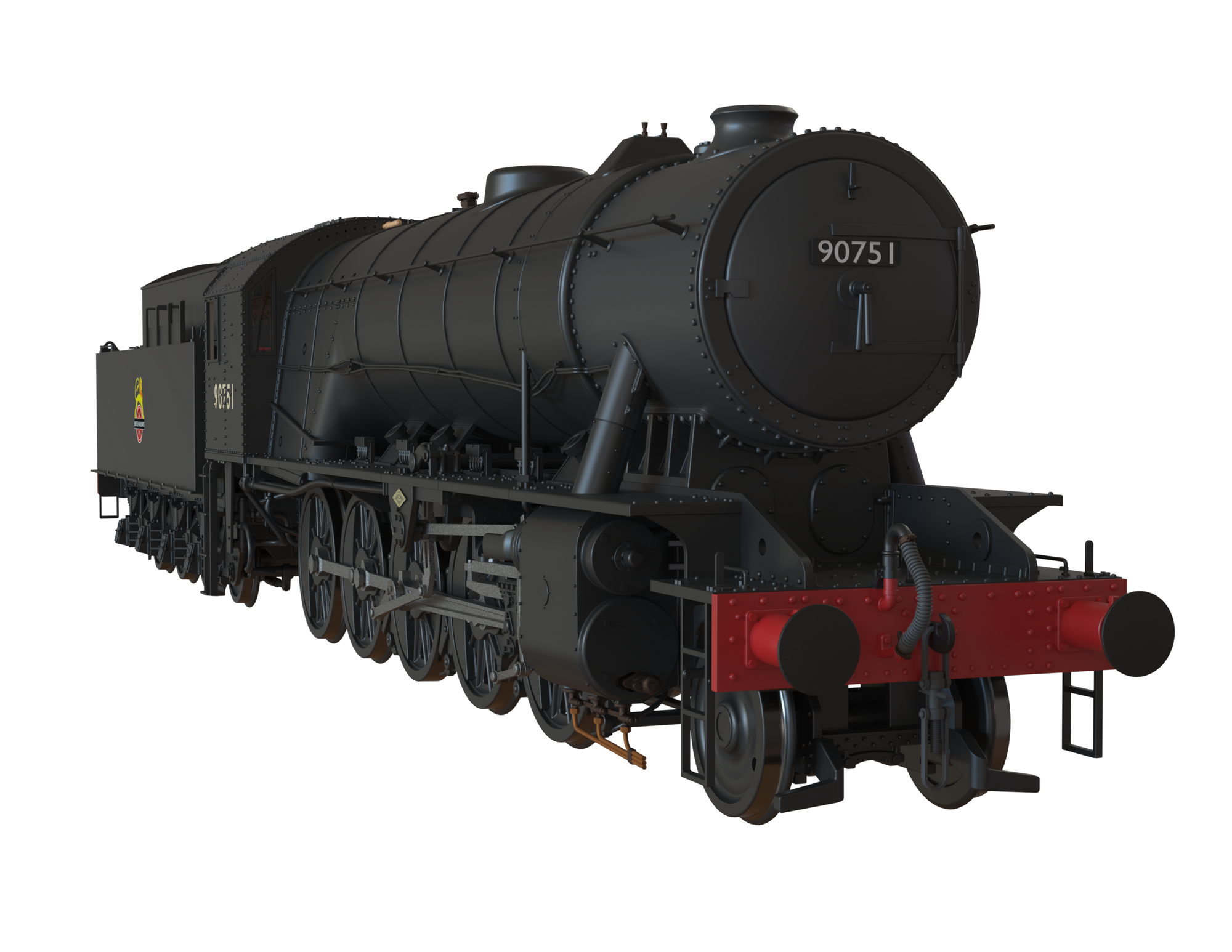 Clark Railworks Finescale OO Gauge C1003 WD 2-10-0 Austerity, BR Black, Early Crest ‘90751’ Era 4