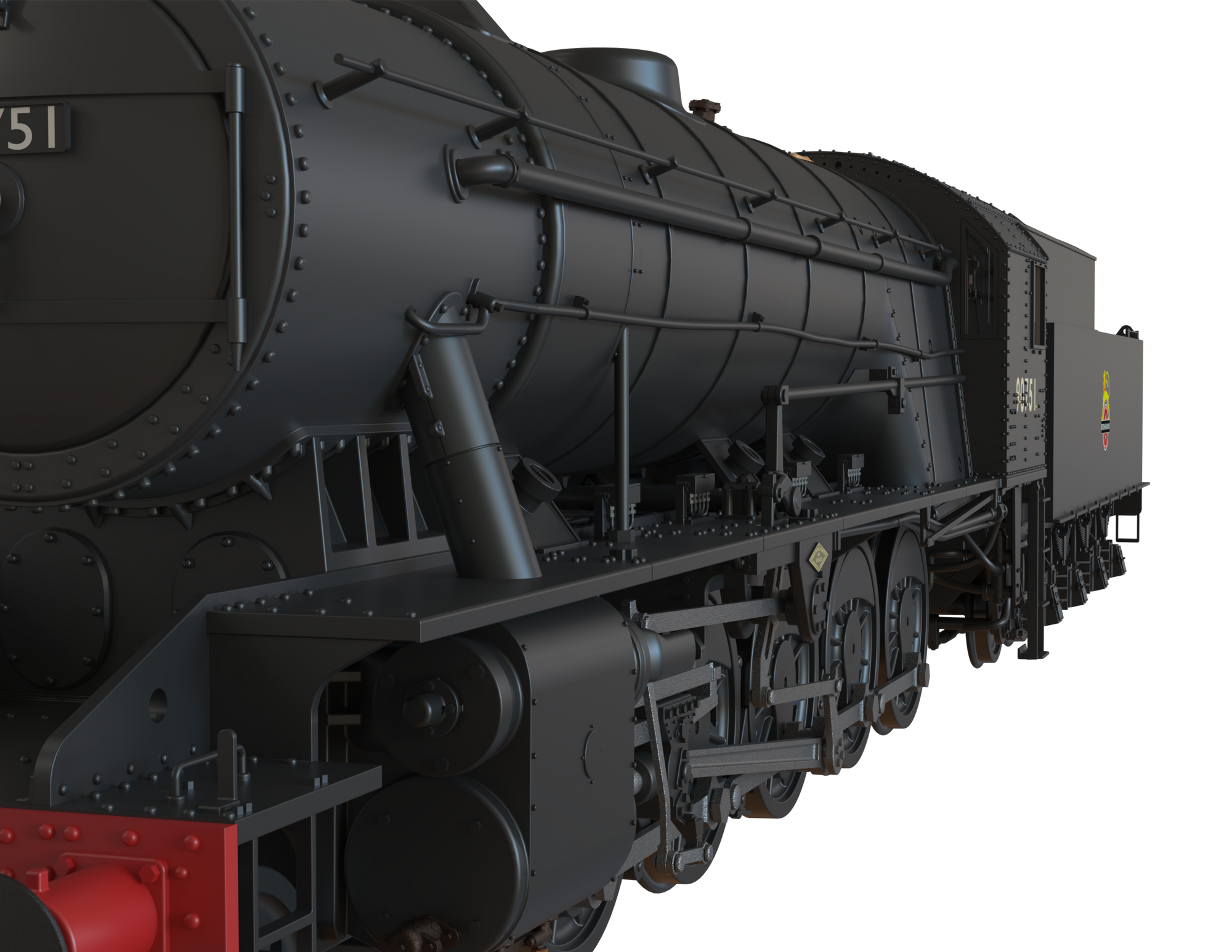 Clark Railworks Finescale OO Gauge C1003 WD 2-10-0 Austerity, BR Black, Early Crest ‘90751’ Era 4