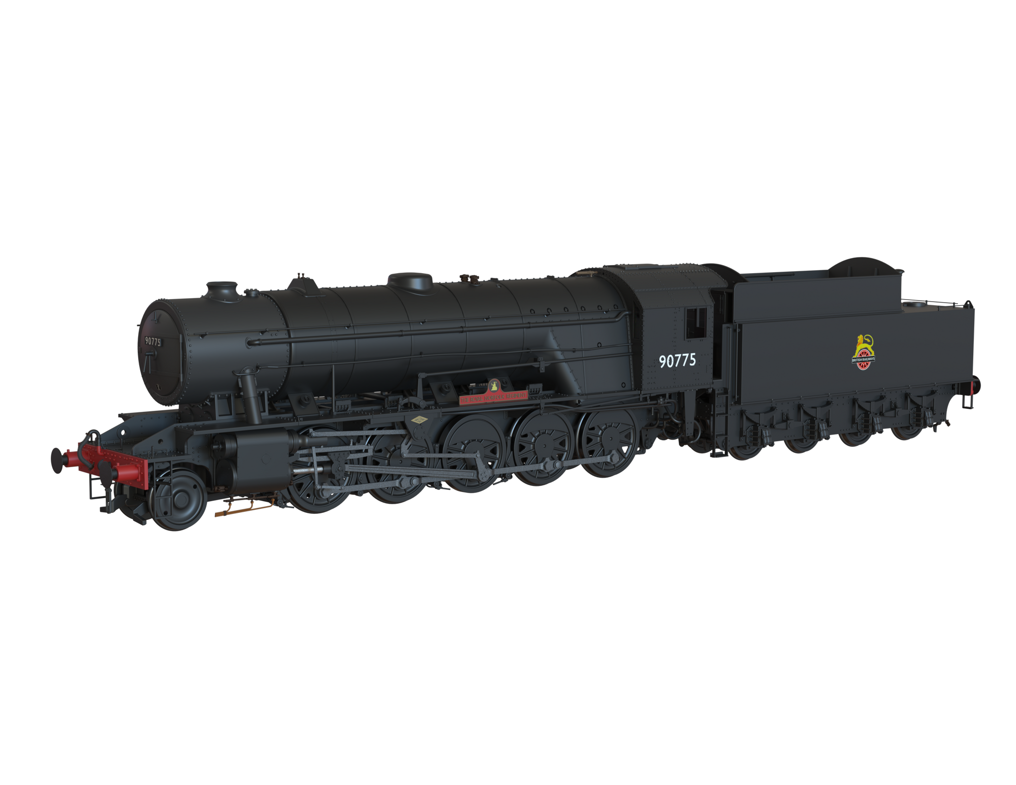 Clark Railworks Finescale OO Gauge C1005Z WD 2-10-0 Austerity, BR Black, Early Crest ‘90775’ ‘The Royal Norfolk Regiment' Era 11 Preserved