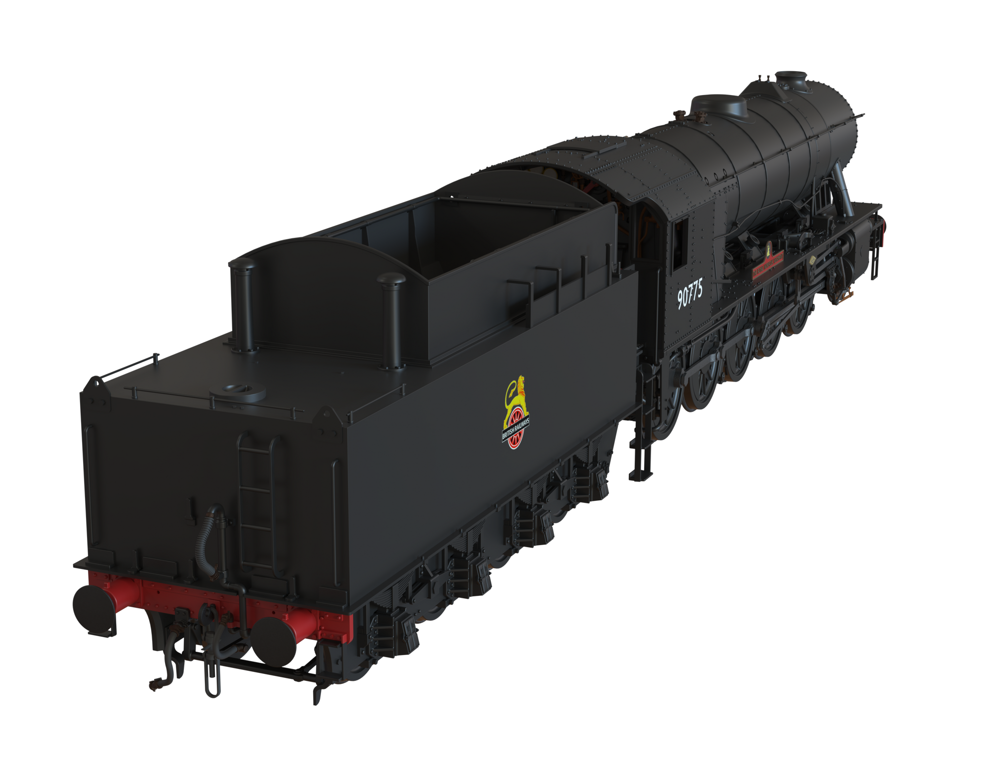 Clark Railworks Finescale OO Gauge C1005Z WD 2-10-0 Austerity, BR Black, Early Crest ‘90775’ ‘The Royal Norfolk Regiment' Era 11 Preserved