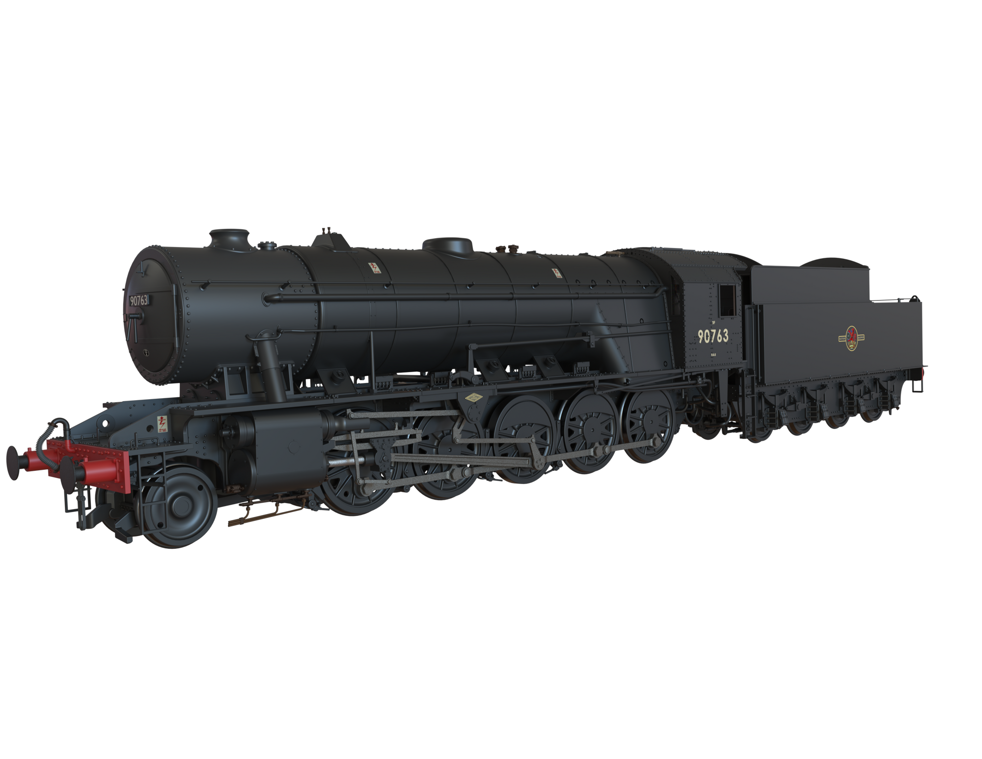 Clark Railworks Finescale OO Gauge C1006B WD 2-10-0 Austerity, BR Black, Late Crest ‘90763’ Era 5