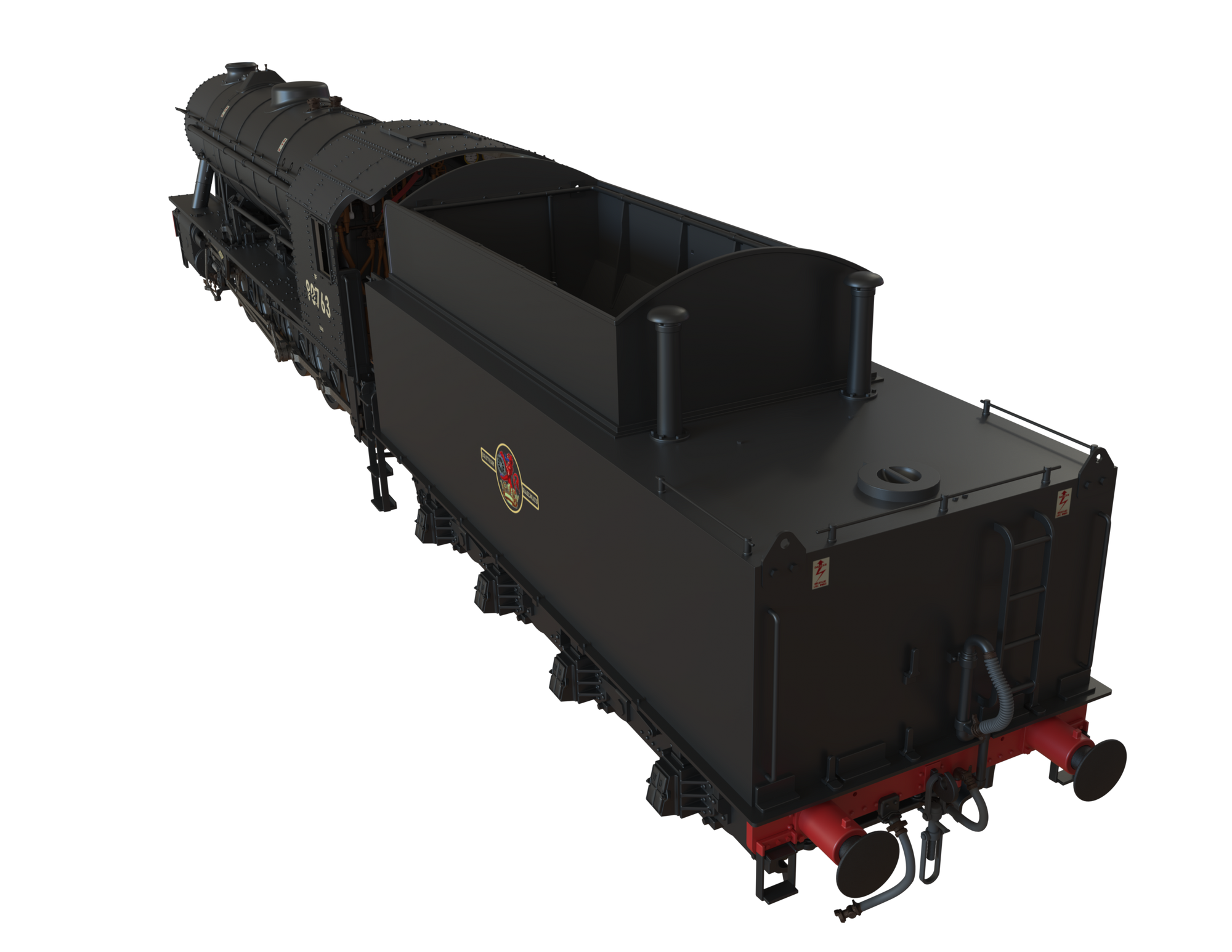 Clark Railworks Finescale OO Gauge C1006B WD 2-10-0 Austerity, BR Black, Late Crest ‘90763’ Era 5