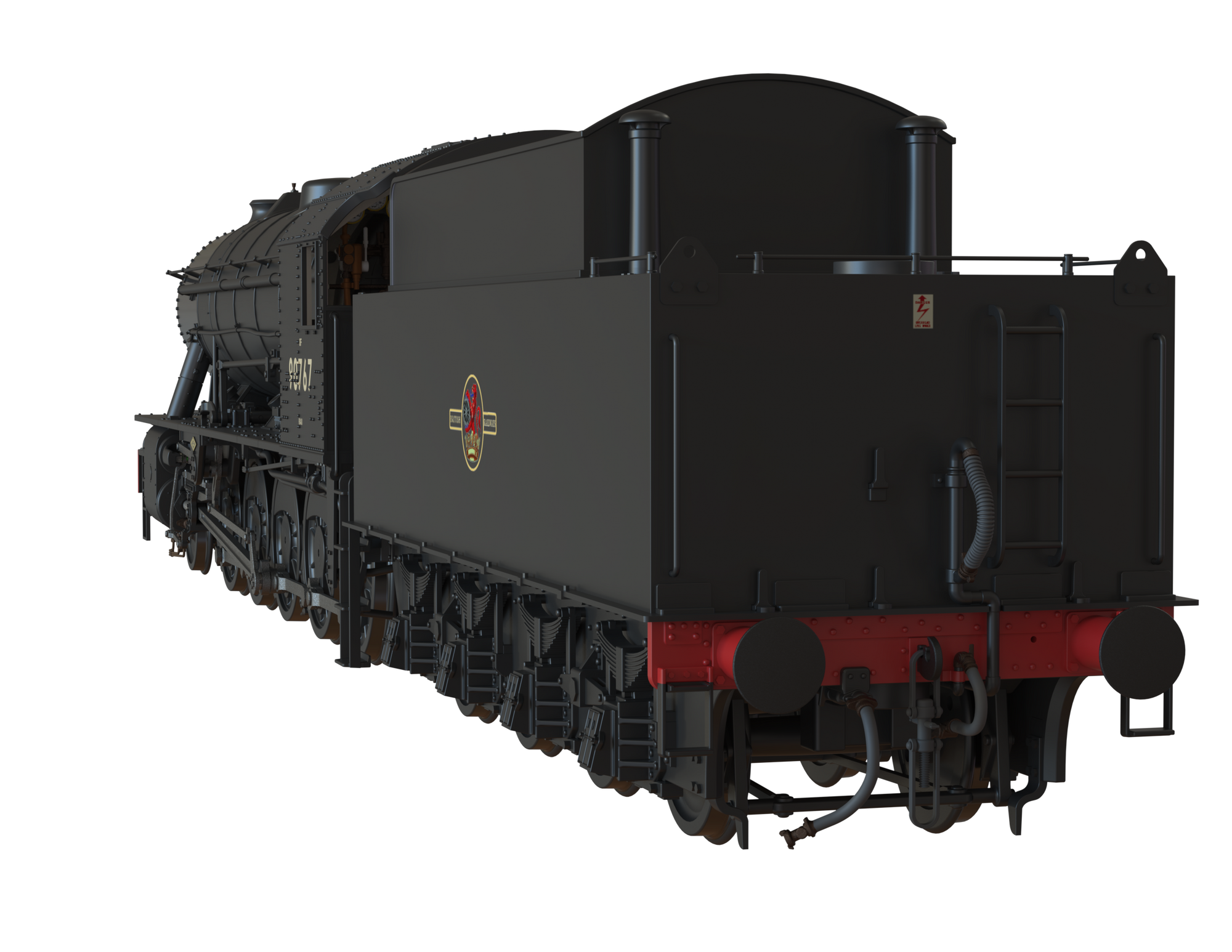 Clark Railworks Finescale OO Gauge C1006C WD 2-10-0 Austerity, BR Black, Late Crest ‘90767’ Era 5