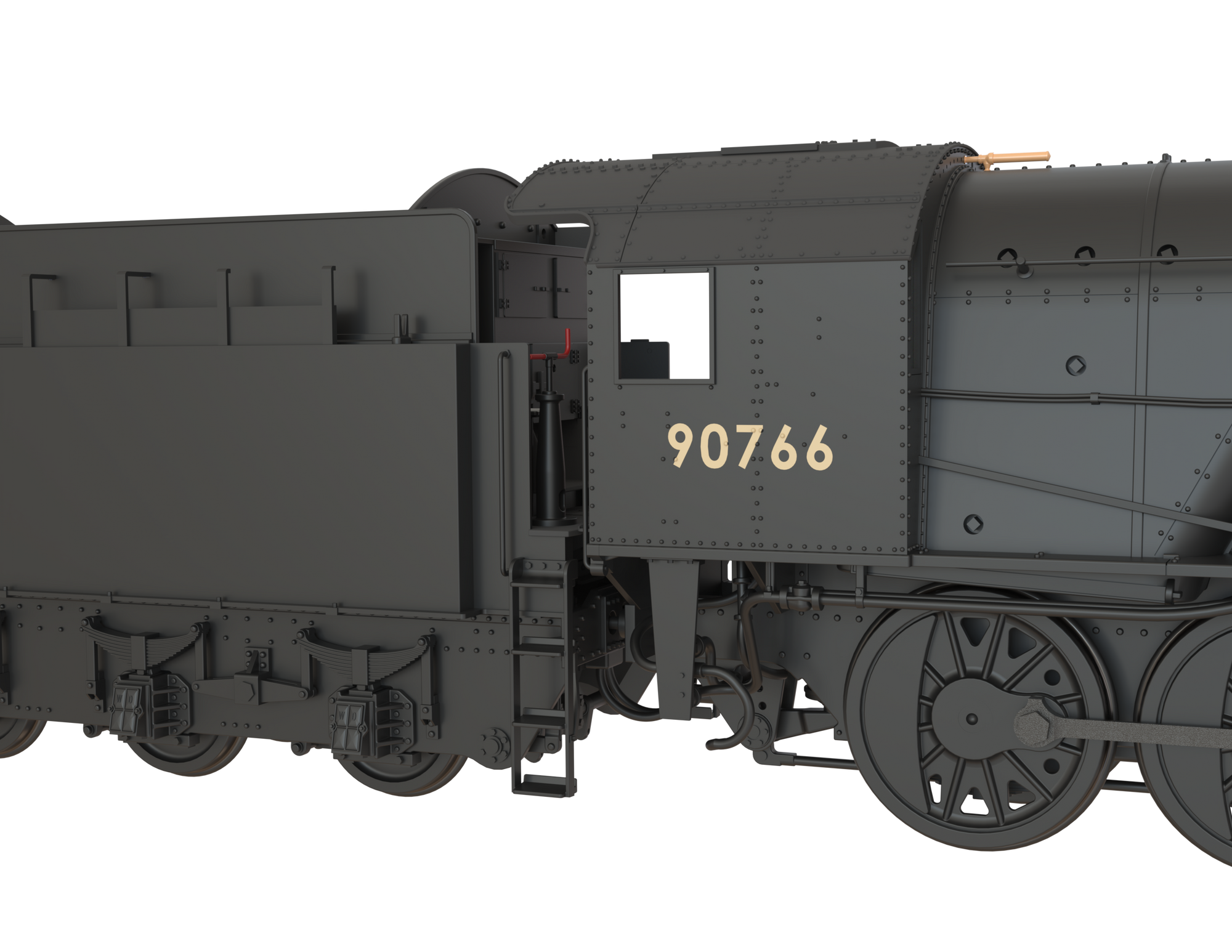Clark Railworks Finescale OO Gauge C1002 WD 2-10-0 Austerity, BR Plain Black ‘90766’ Era 3