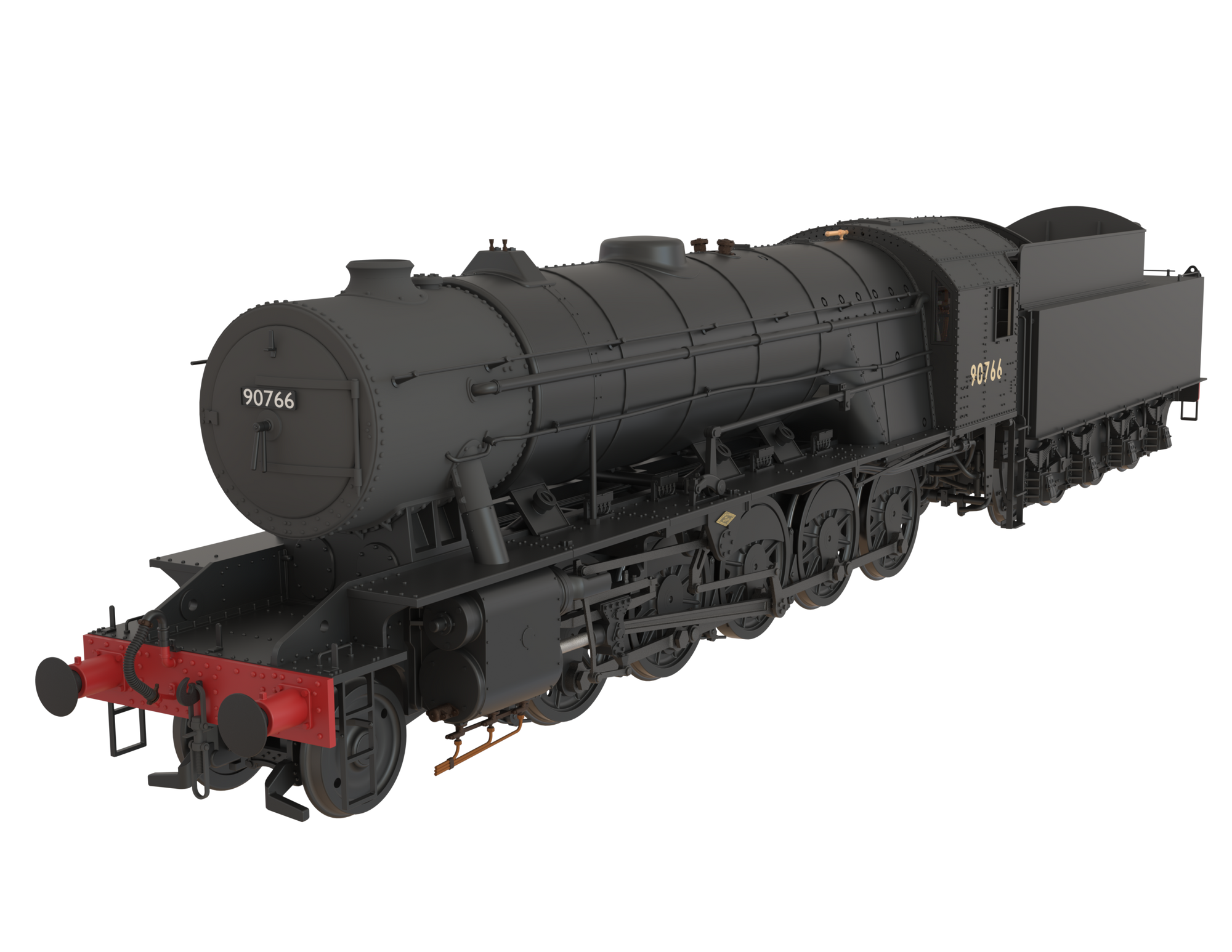 Clark Railworks Finescale OO Gauge C1002 WD 2-10-0 Austerity, BR Plain Black ‘90766’ Era 3