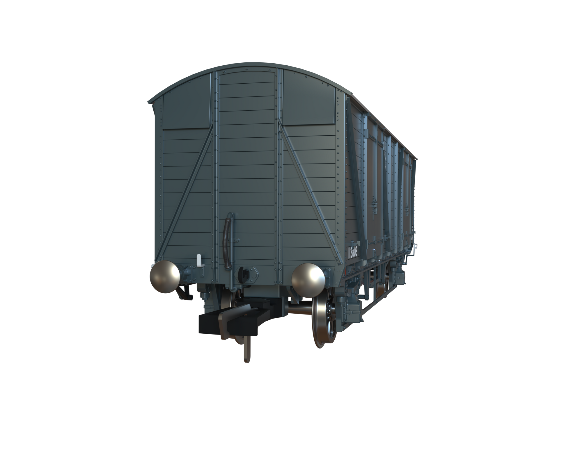 Clark Railworks OO C3060 GWR Mink G Goods Van, GWR Original (Dark Grey) No. 122809