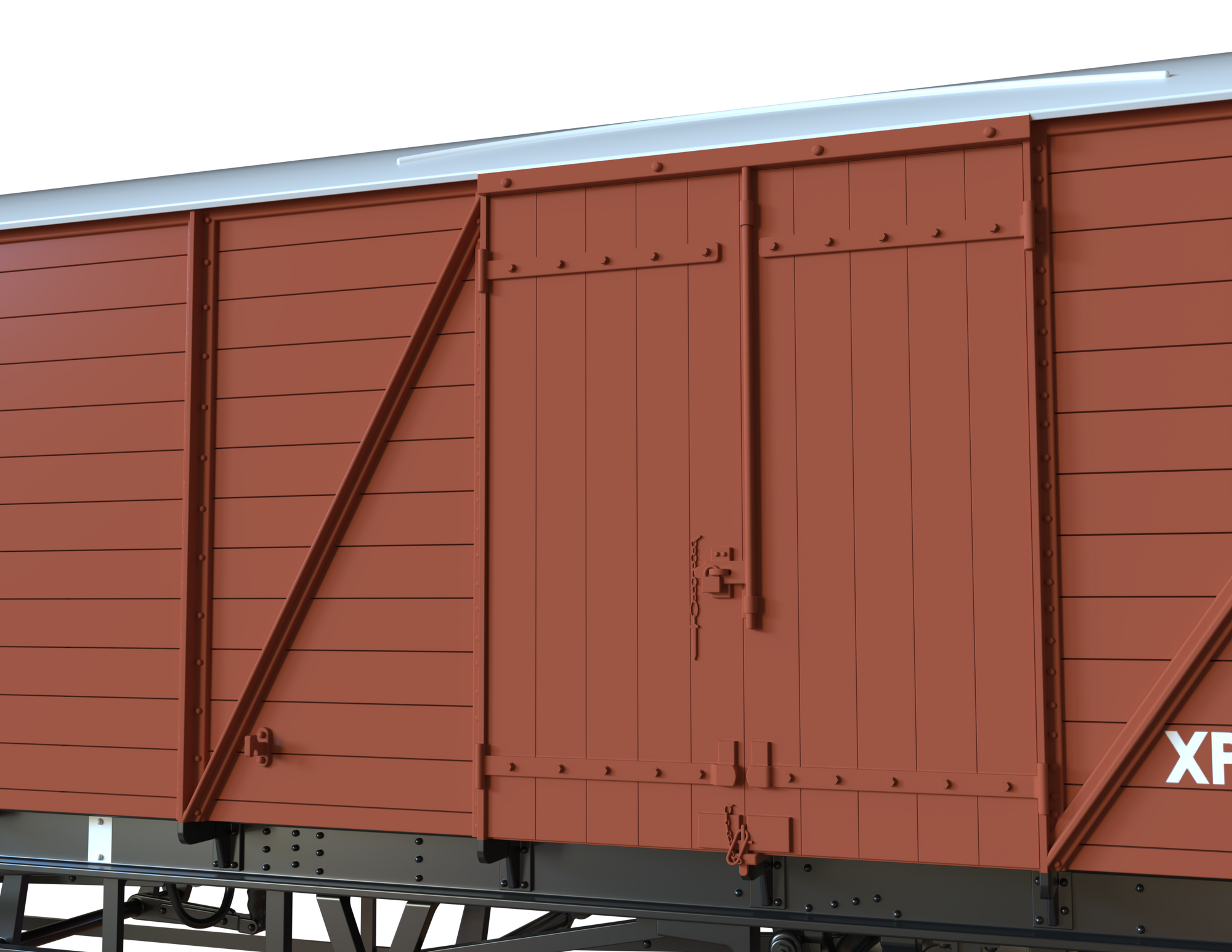 Clark Railworks OO C3061 GWR Mink G Goods Van, Early BR Bauxite No.W112873