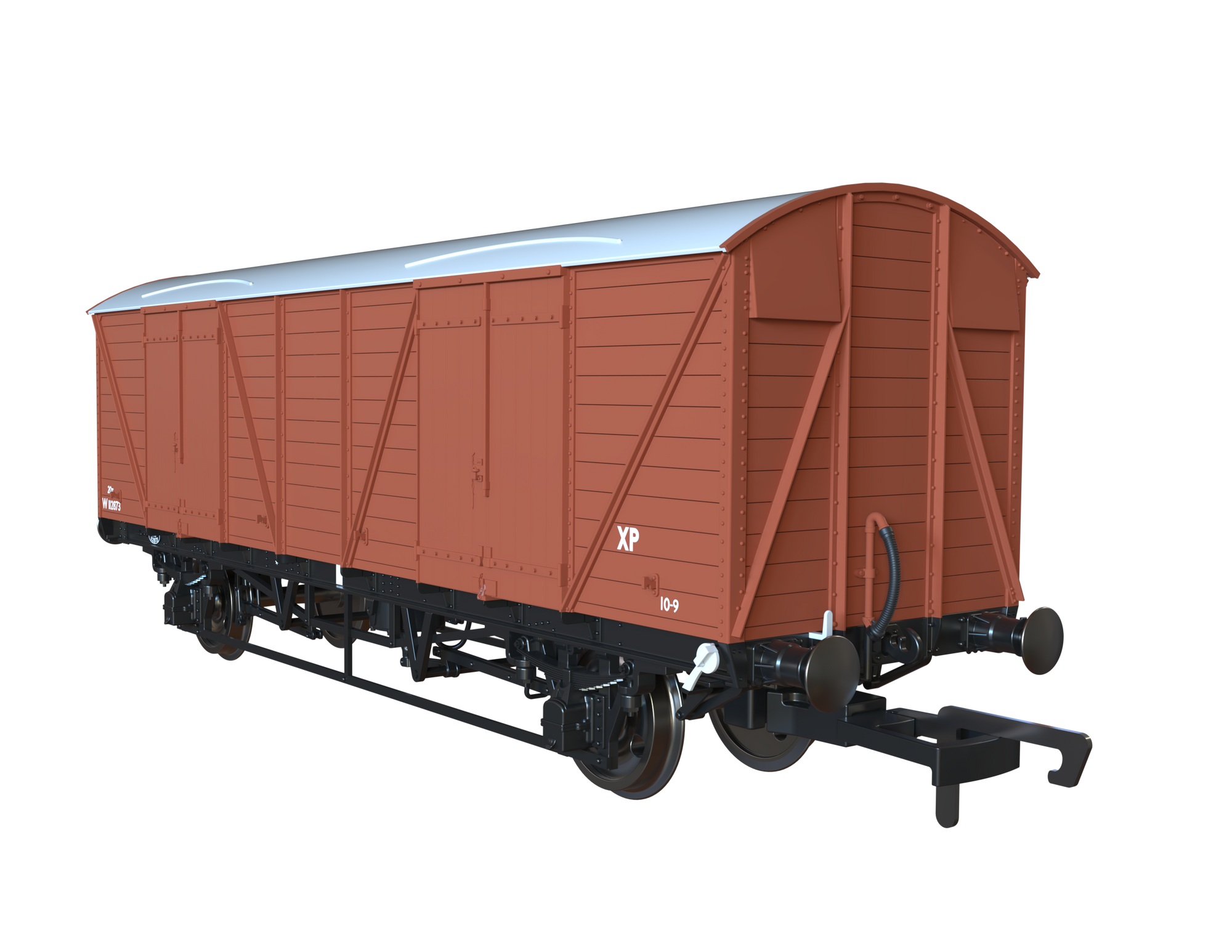 Clark Railworks OO C3061 GWR Mink G Goods Van, Early BR Bauxite No.W112873
