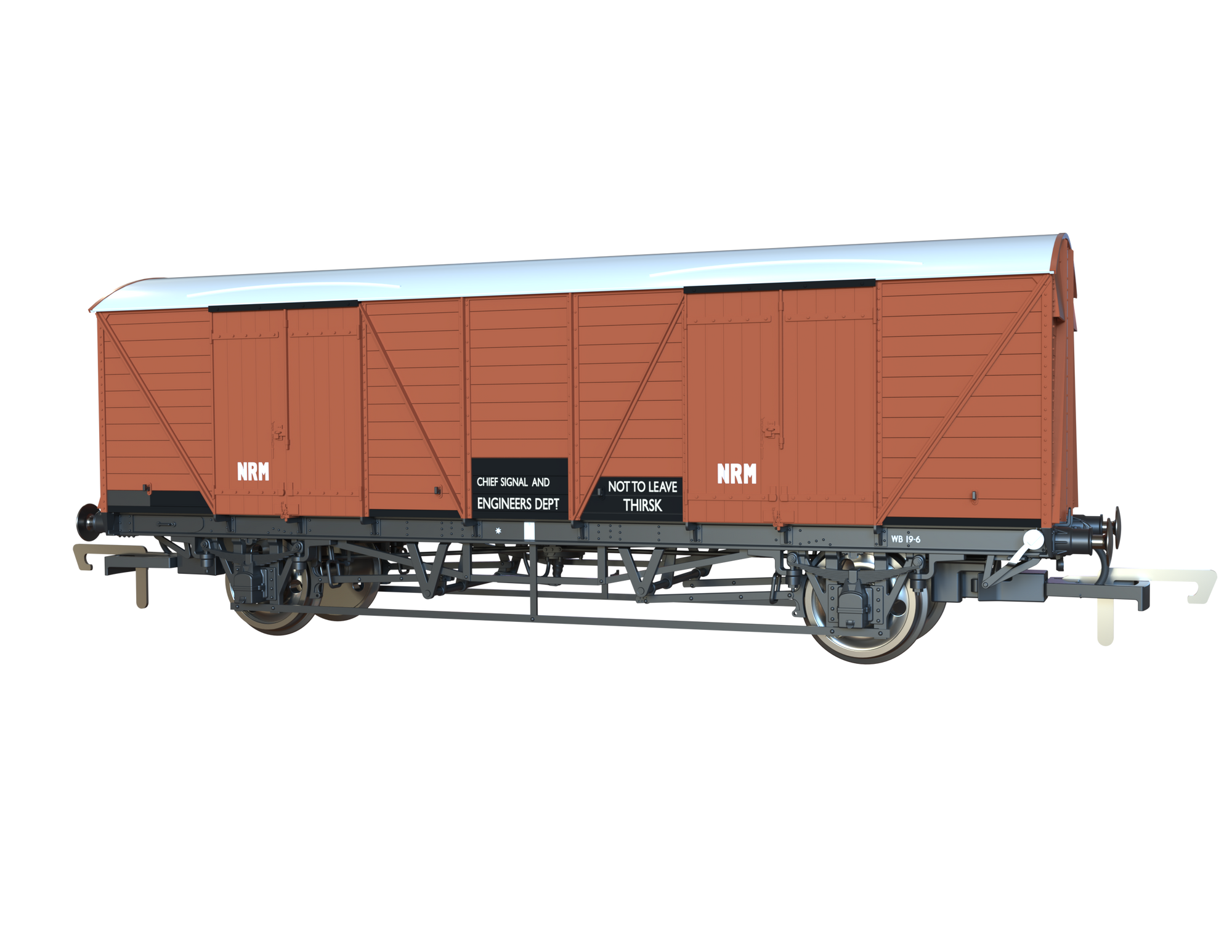 Clark Railworks OO C3064 GWR Mink G Goods Van, Departmental Bauxite No.042432