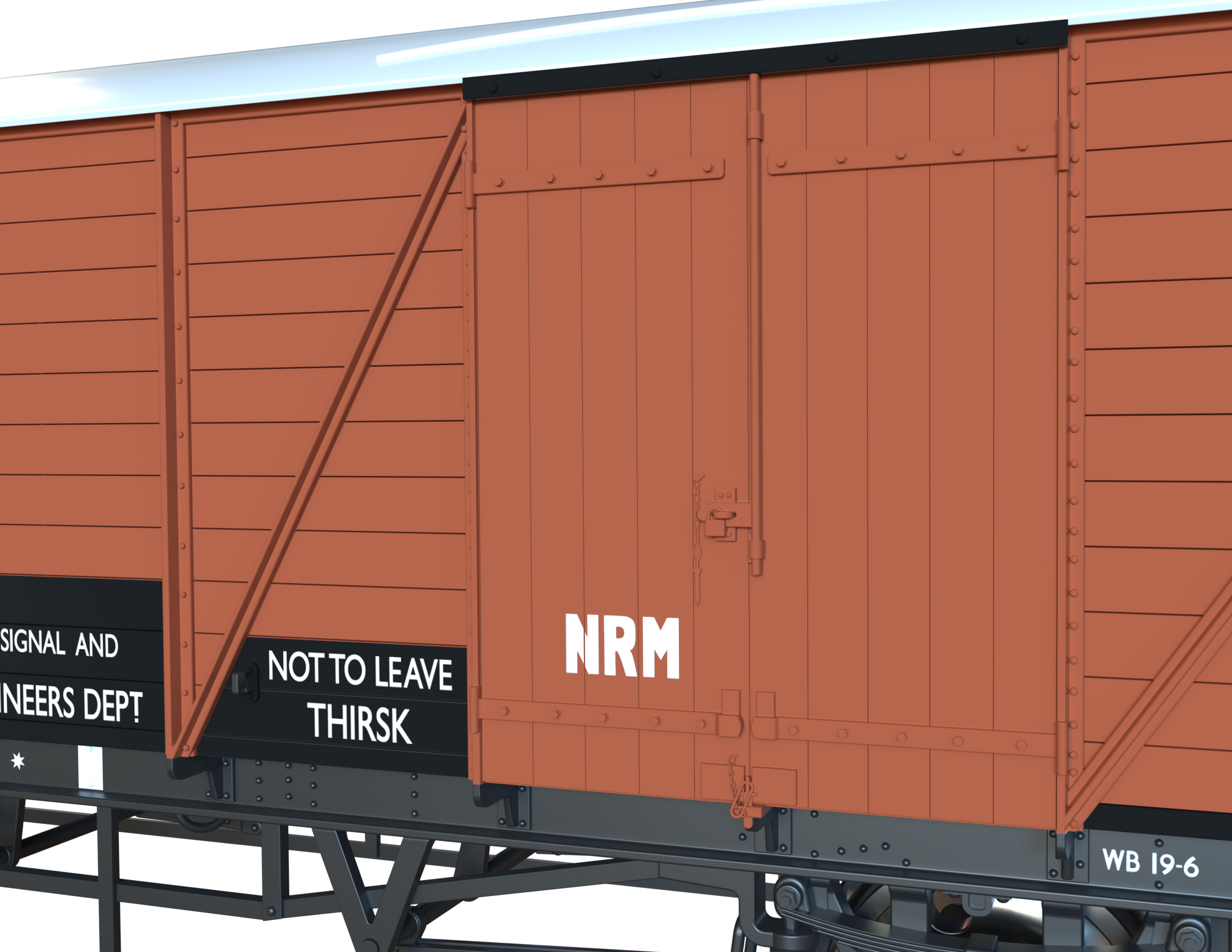 Clark Railworks OO C3064 GWR Mink G Goods Van, Departmental Bauxite No.042432