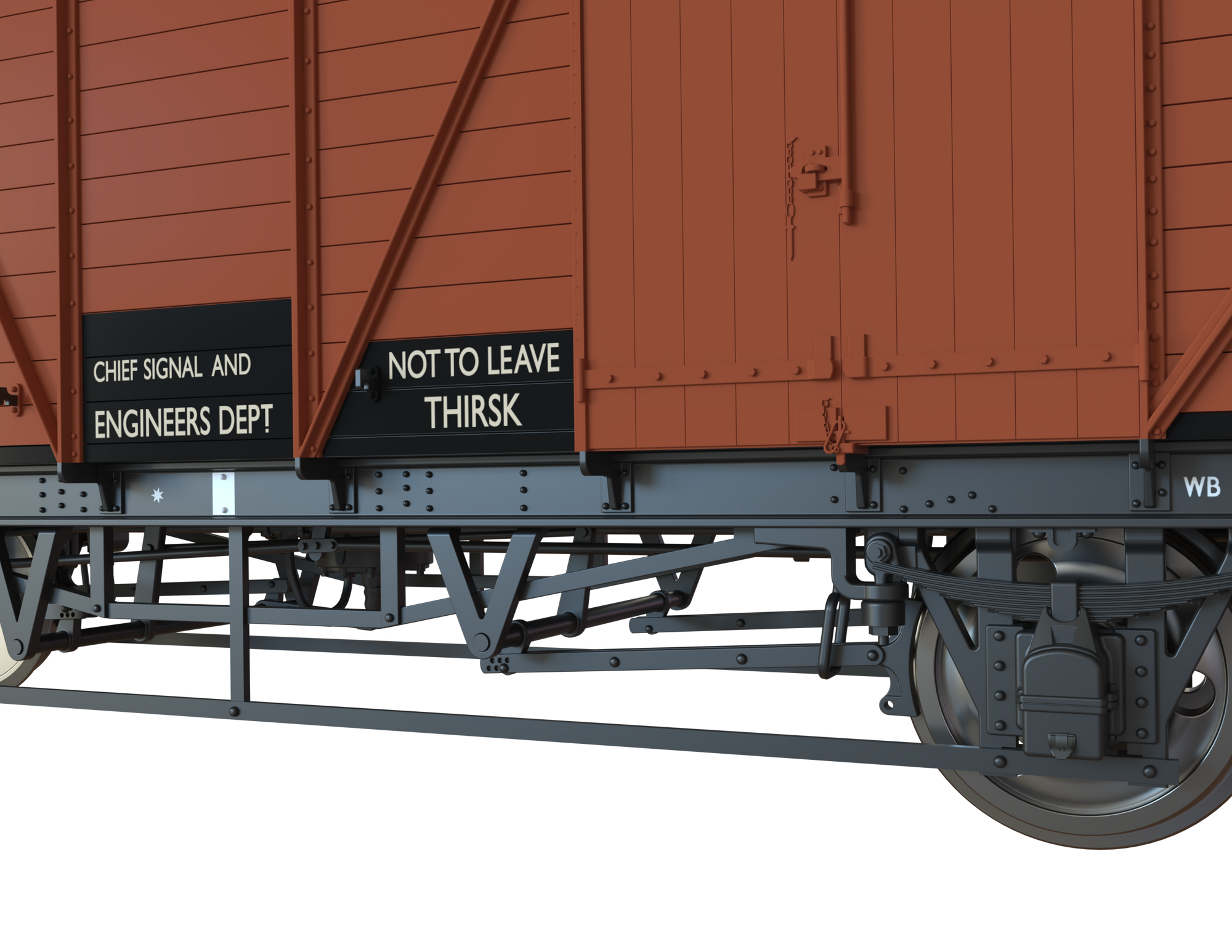 Clark Railworks OO C3064 GWR Mink G Goods Van, Departmental Bauxite No.042432