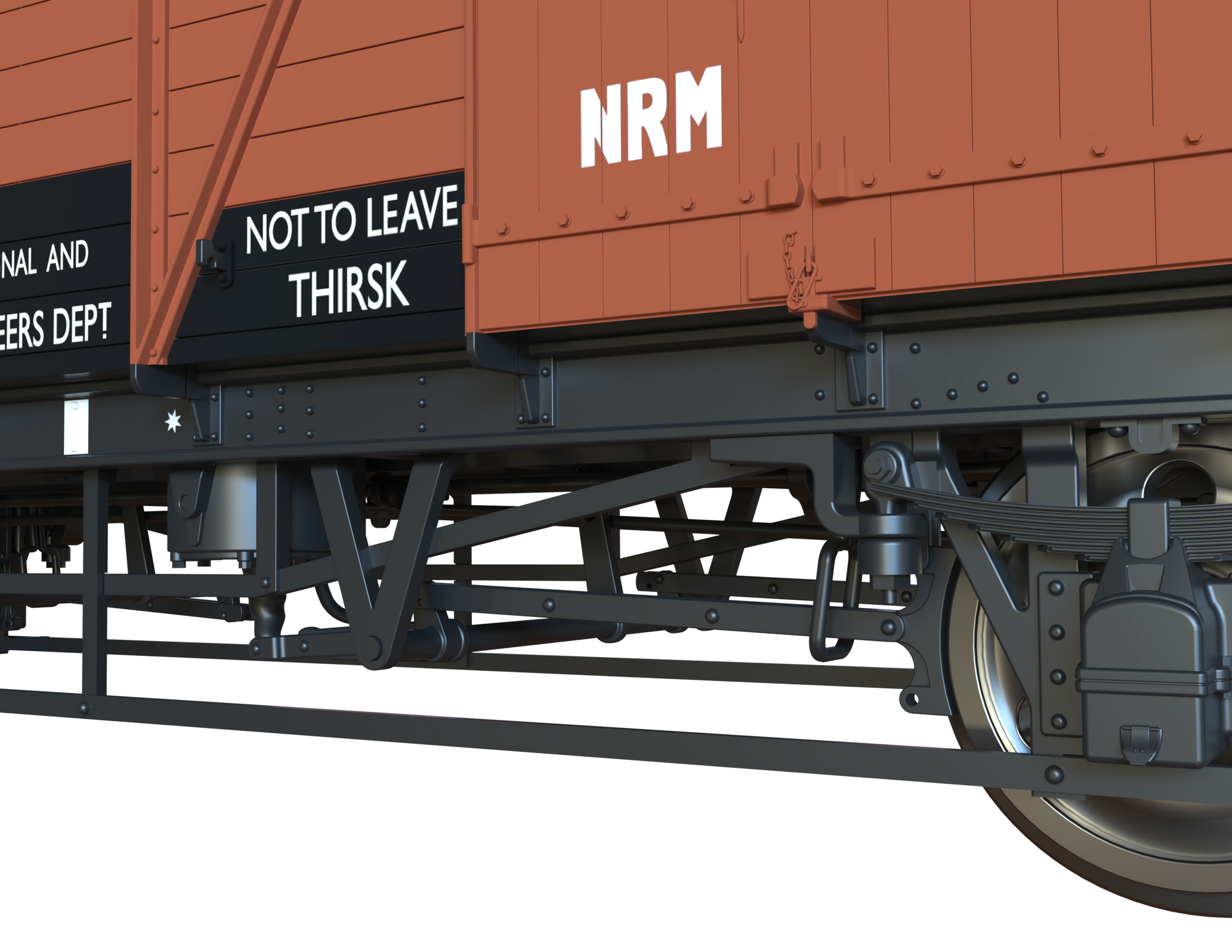 Clark Railworks OO C3064 GWR Mink G Goods Van, Departmental Bauxite No.042432