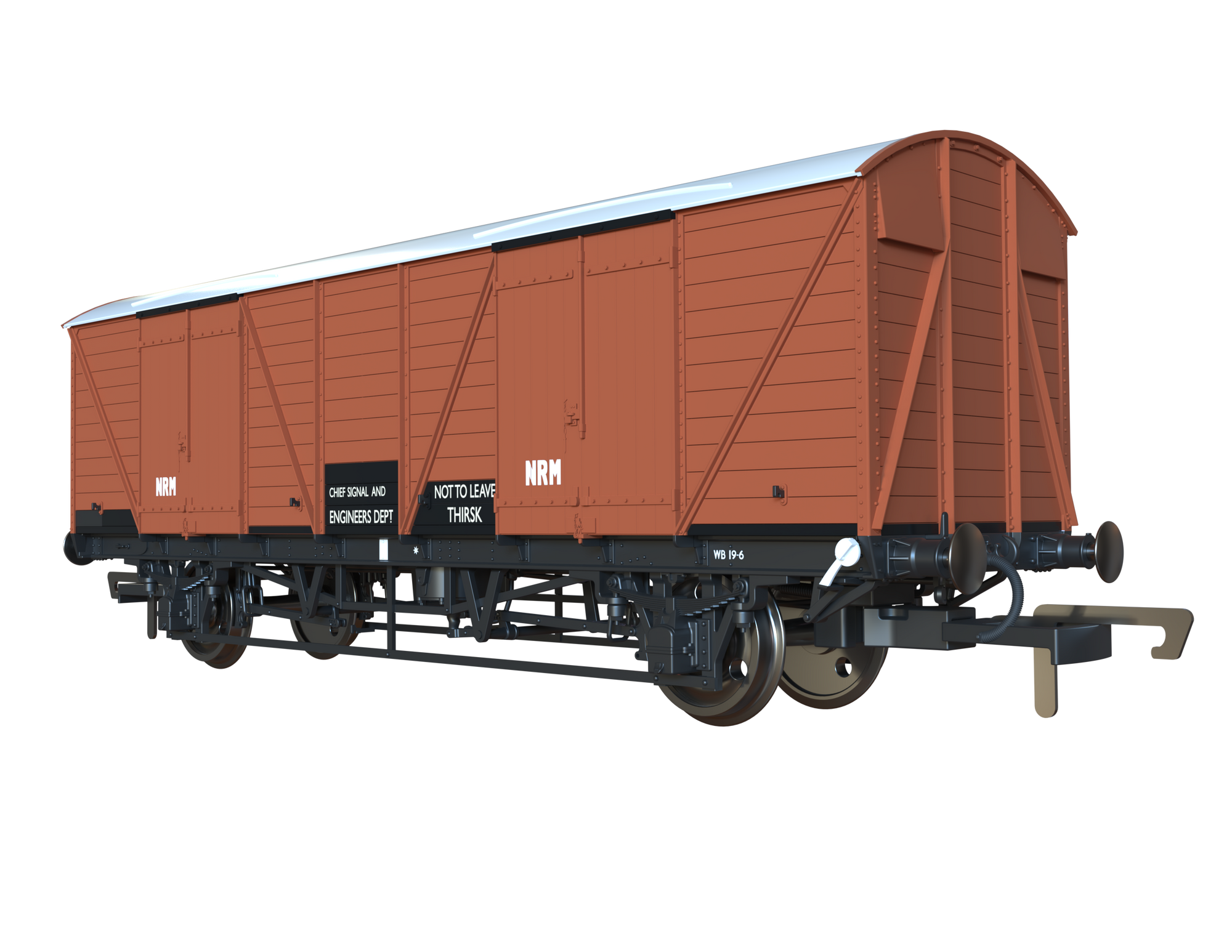 Clark Railworks OO C3064 GWR Mink G Goods Van, Departmental Bauxite No.042432