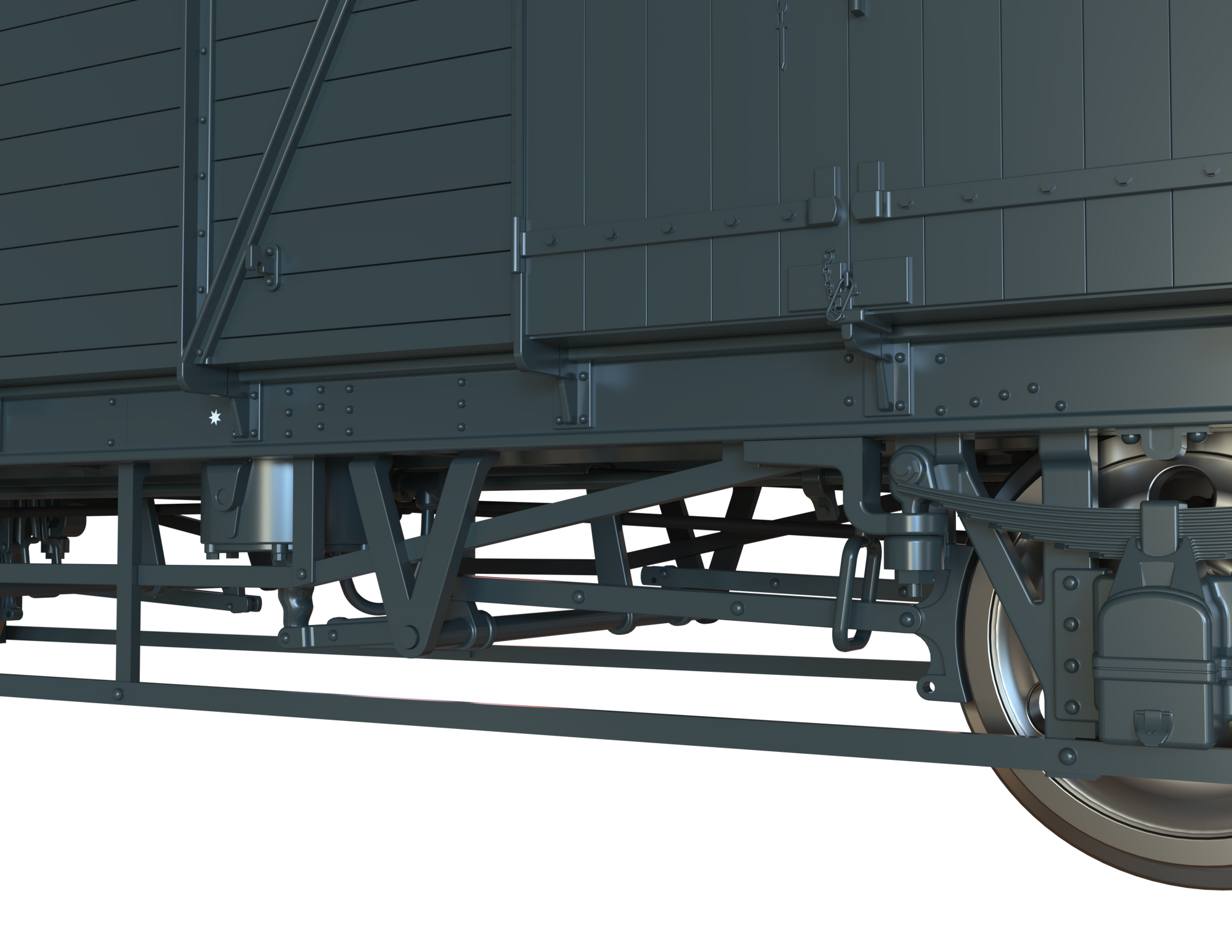 Clark Railworks OO C3065 GWR Mink G Goods Van, GWR Grey White Roof, 'Newbury/Slough' Pres. No.112843