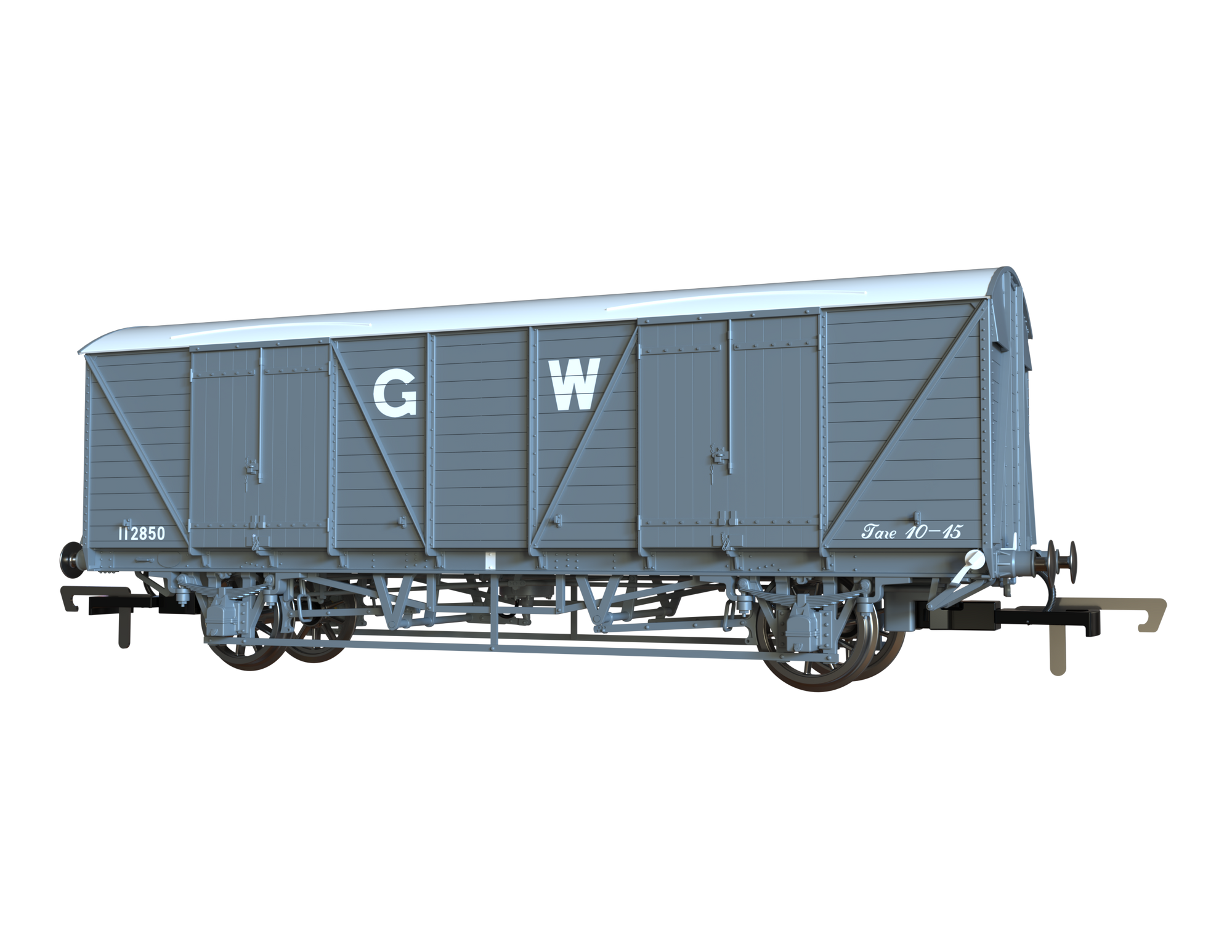 Clark Railworks OO C3067 GWR Mink G Goods Van, GWR Grey White Roof Pres. No.112850