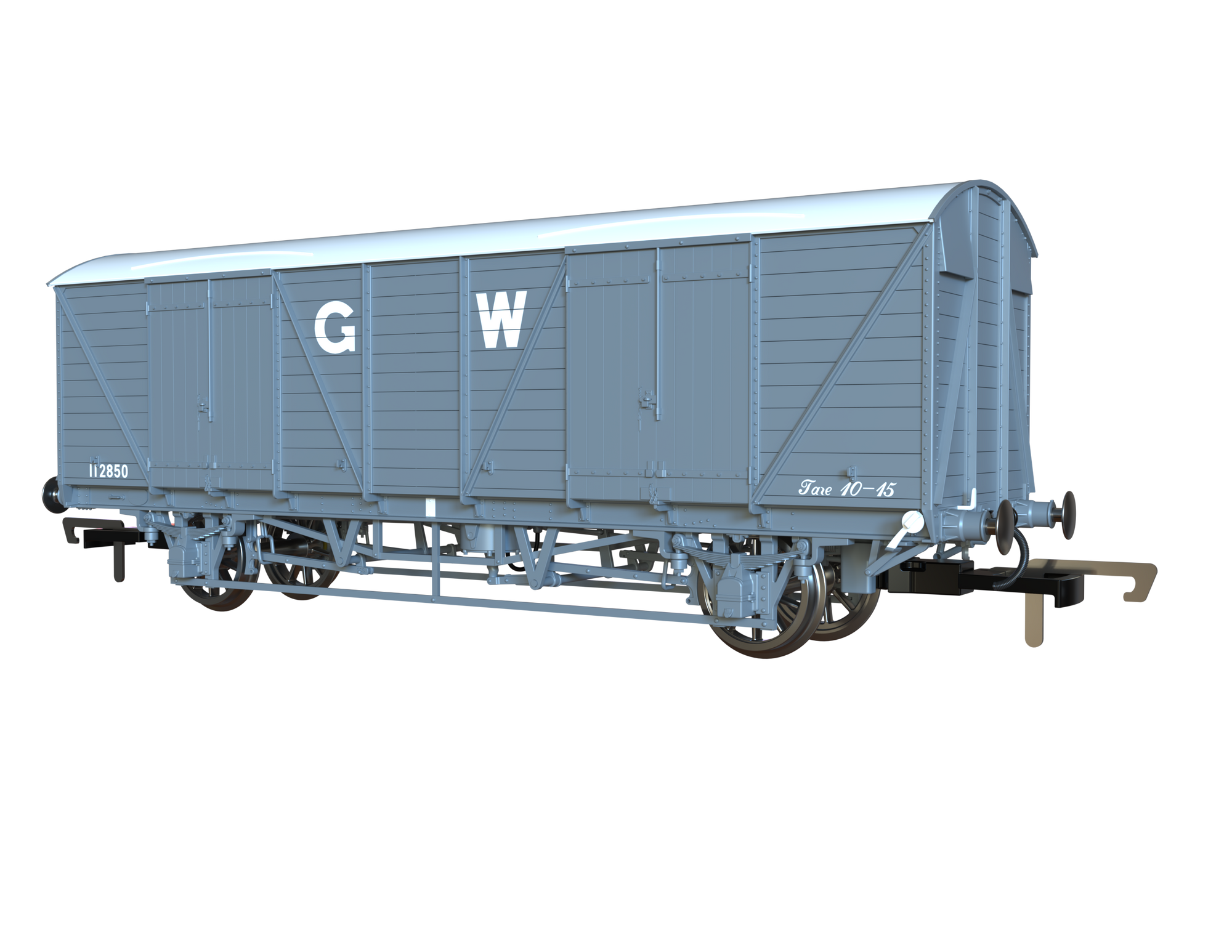 Clark Railworks OO C3067 GWR Mink G Goods Van, GWR Grey White Roof Pres. No.112850