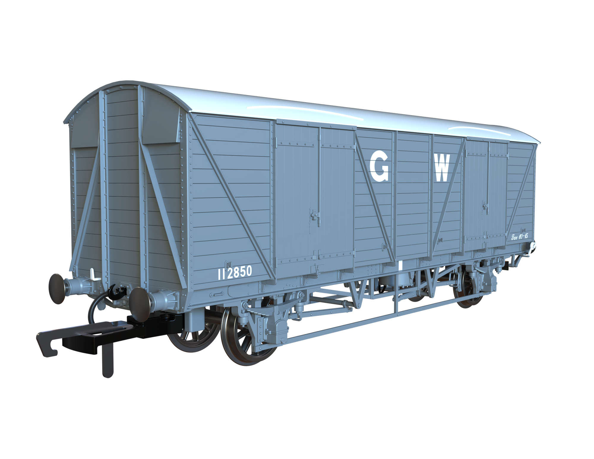 Clark Railworks OO C3067 GWR Mink G Goods Van, GWR Grey White Roof Pres. No.112850