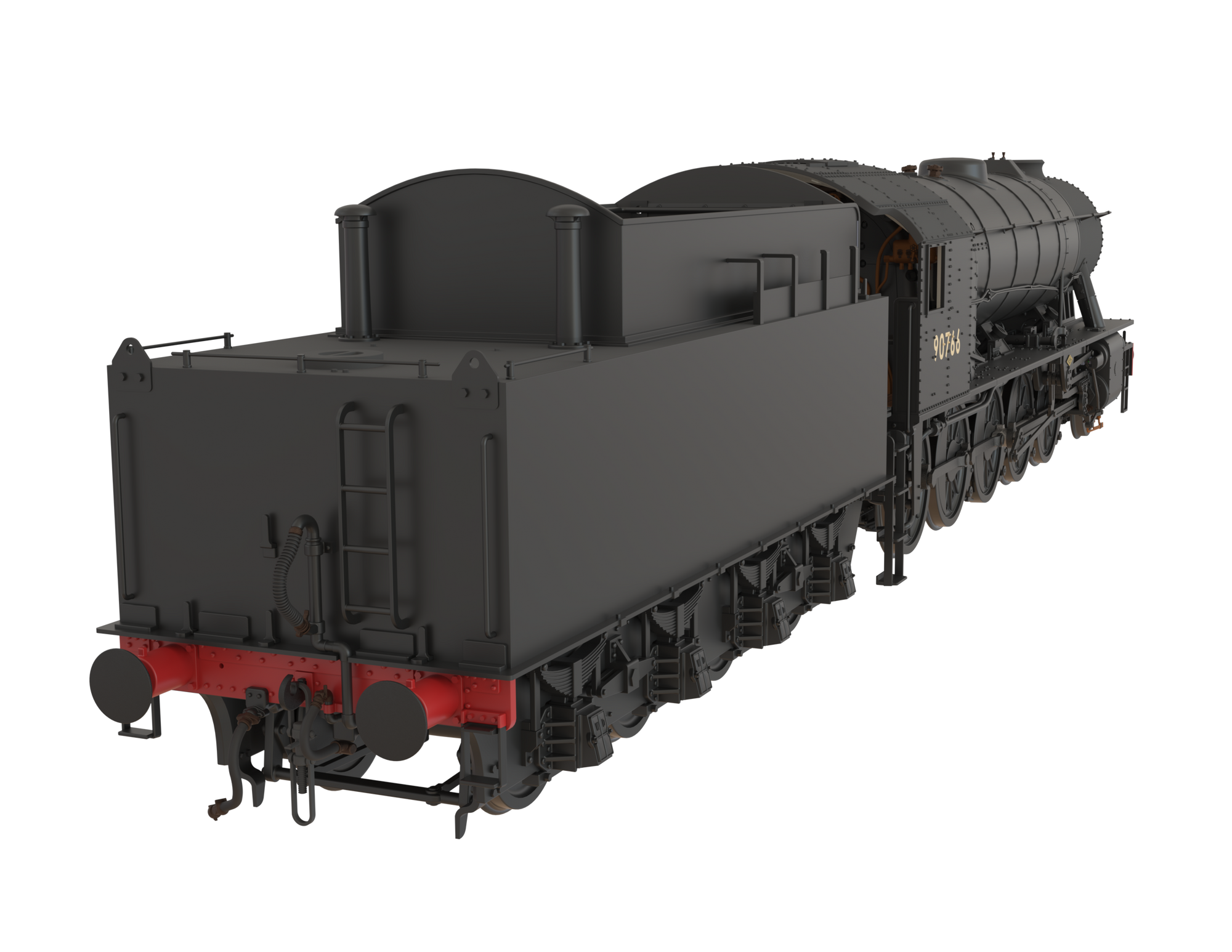 Clark Railworks Finescale OO Gauge C1002 WD 2-10-0 Austerity, BR Plain Black ‘90766’ Era 3