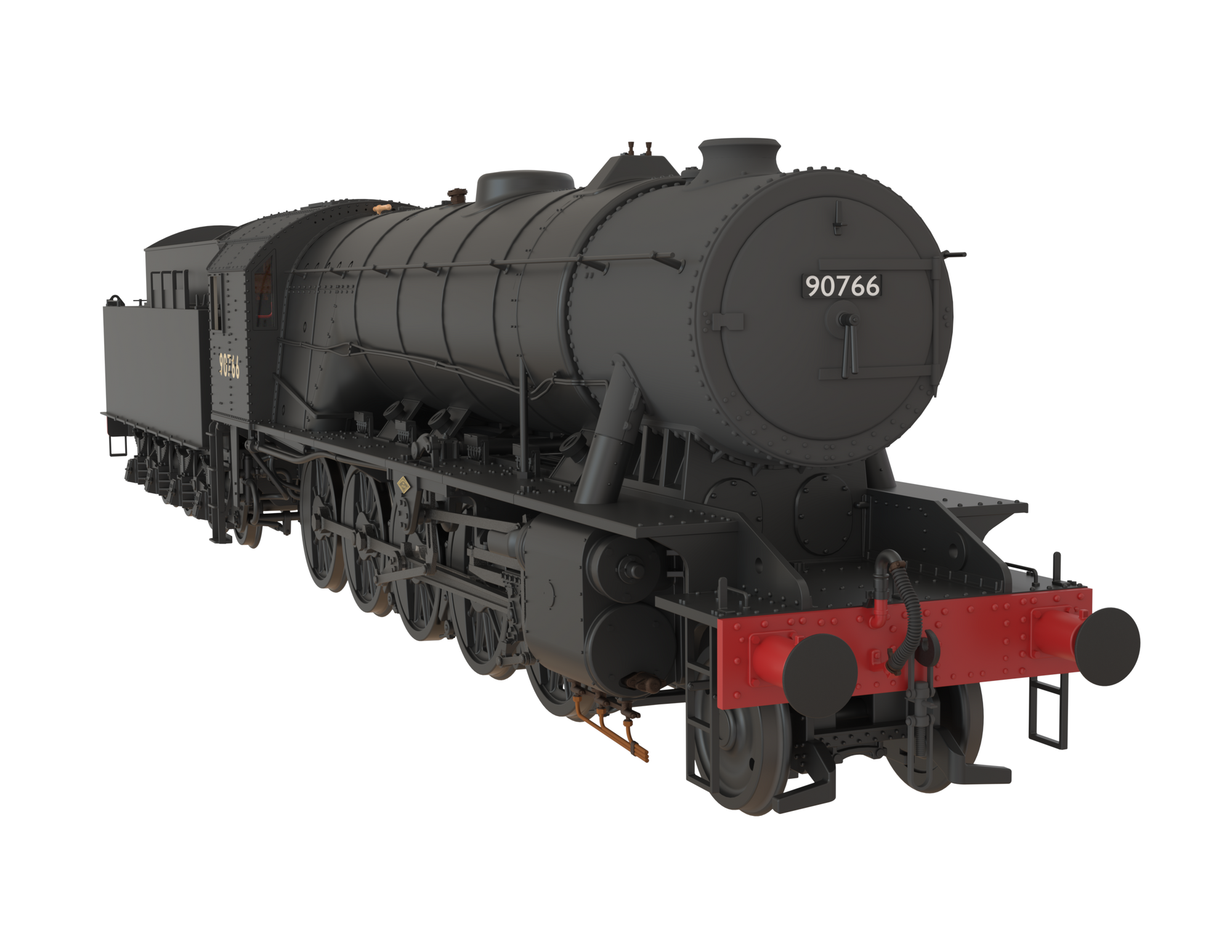 Clark Railworks Finescale OO Gauge C1002 WD 2-10-0 Austerity, BR Plain Black ‘90766’ Era 3
