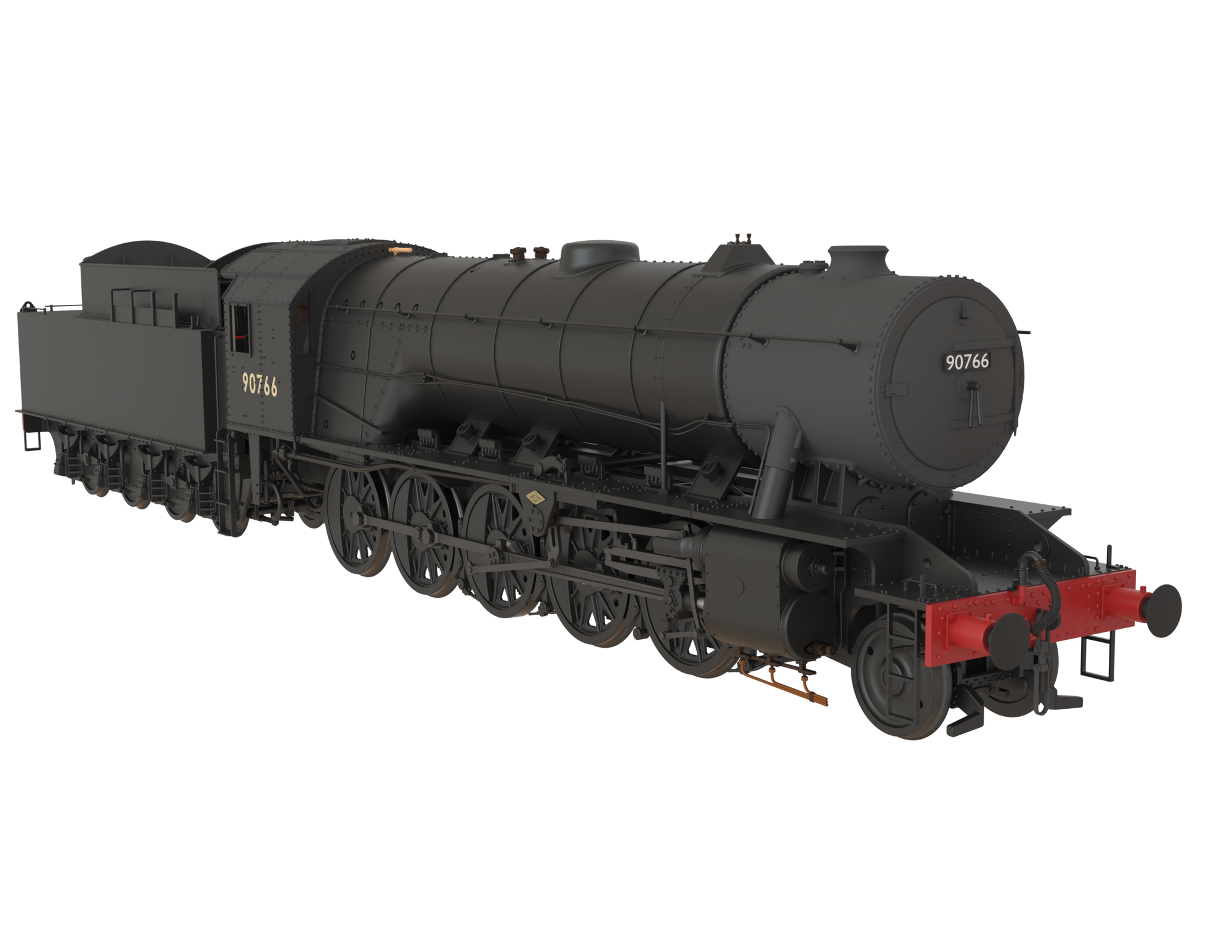 Clark Railworks Finescale OO Gauge C1002 WD 2-10-0 Austerity, BR Plain Black ‘90766’ Era 3