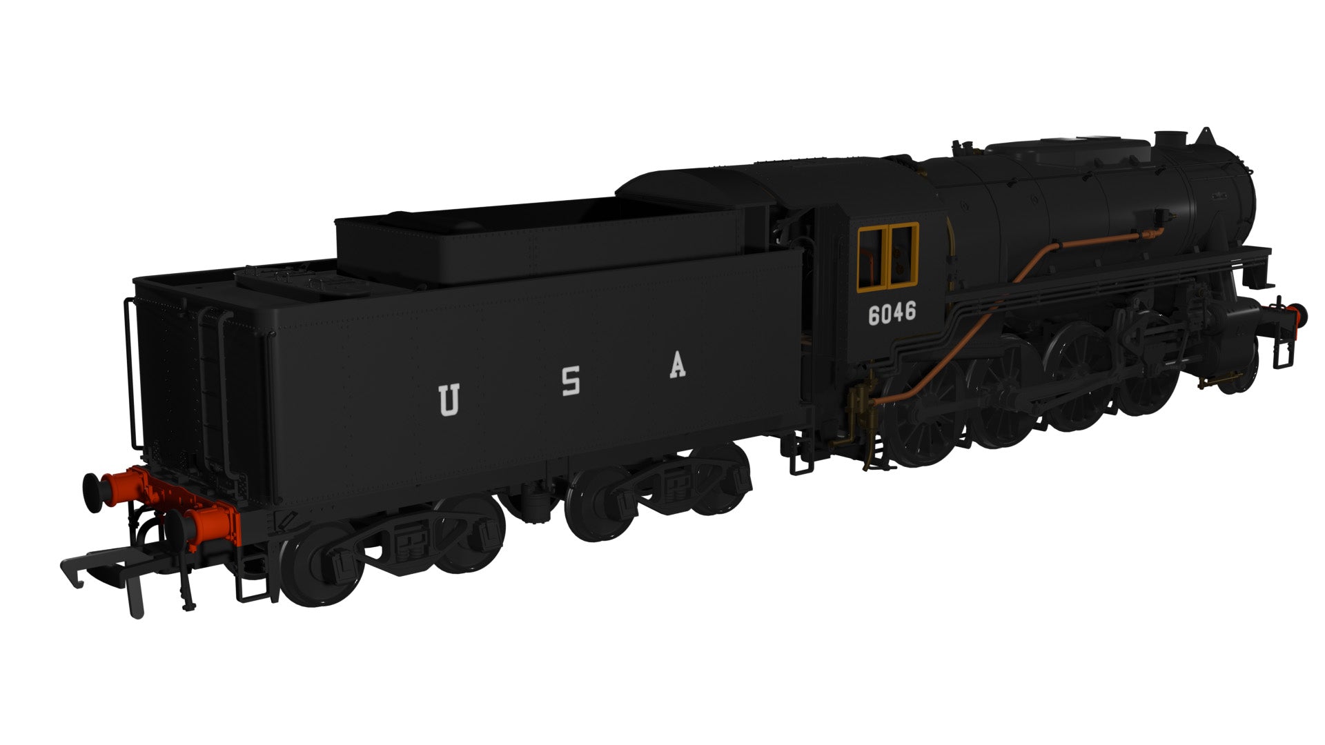 Rapido OO Gauge 926007 USATC S160 2-8-0, ‘6046’, Black w/USA on Tender (As preserved)