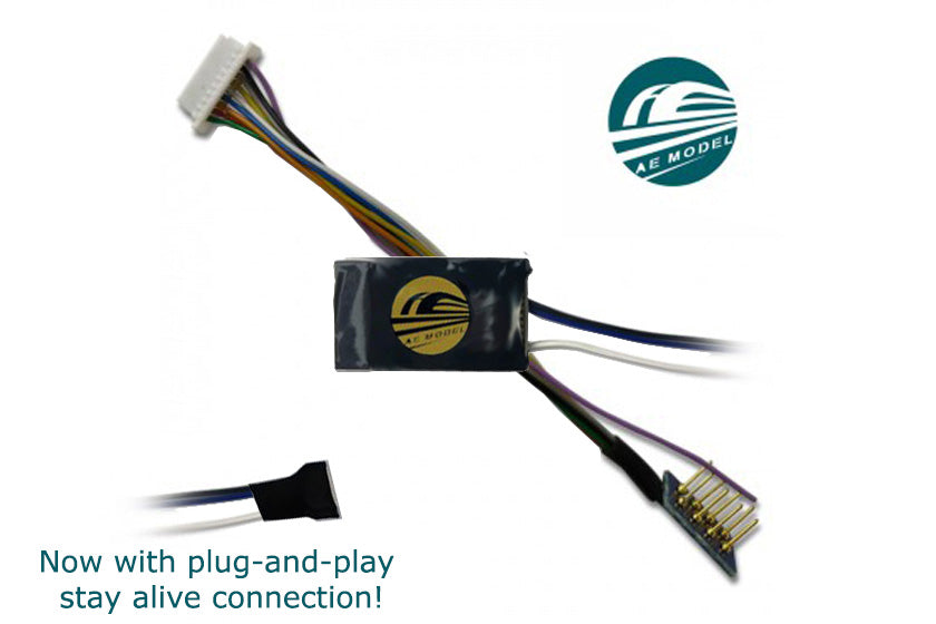 AE Model 8-Pin Harness 4 Function Mini Decoder AED-8PH.4