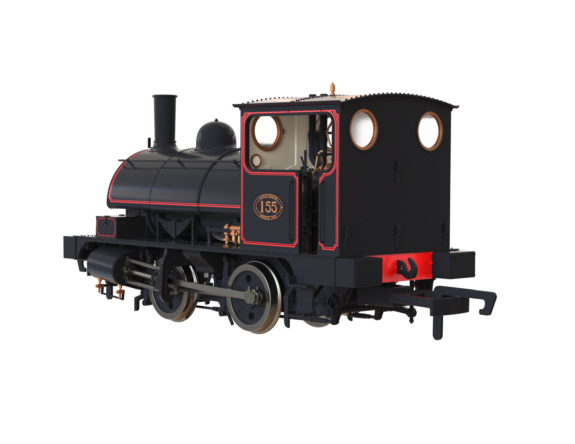 Clark Railworks OO Gauge C1020 L&Y Class 21 Pug, L&Y Lined Black '155' (pre-order)