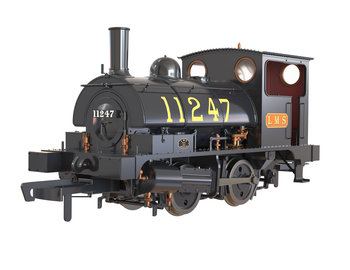 Clark Railworks OO Gauge C1021 L&amp;Y Class 21 Pug, LMS Black &#39;11247&#39; (pre-order)