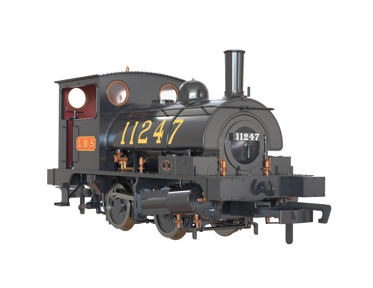 Clark Railworks OO Gauge C1021 L&amp;Y Class 21 Pug, LMS Black &#39;11247&#39; (pre-order)
