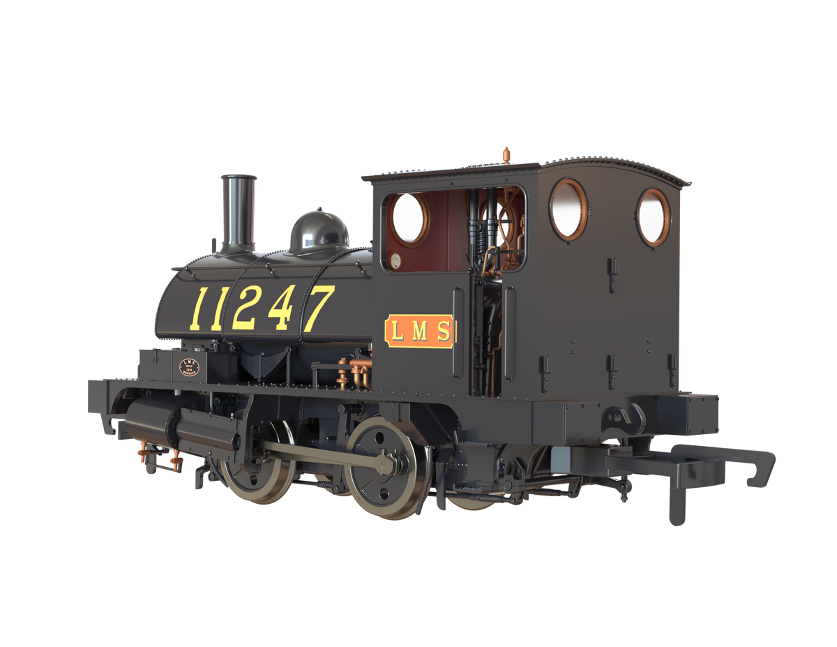 Clark Railworks OO Gauge C1021 L&amp;Y Class 21 Pug, LMS Black &#39;11247&#39; (pre-order)
