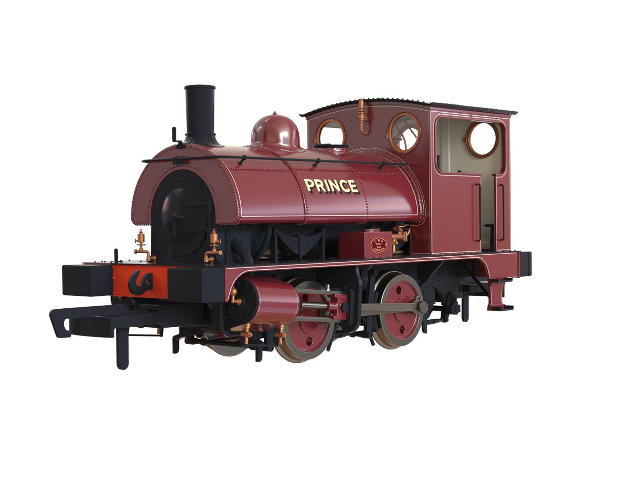 Clark Railworks OO Gauge C1024 L&amp;Y Class 21 Pug, United Glass Bottle Manufacturers Ltd, Wine Red, Ex 11243, &#39;Prince&#39; (pre-order)