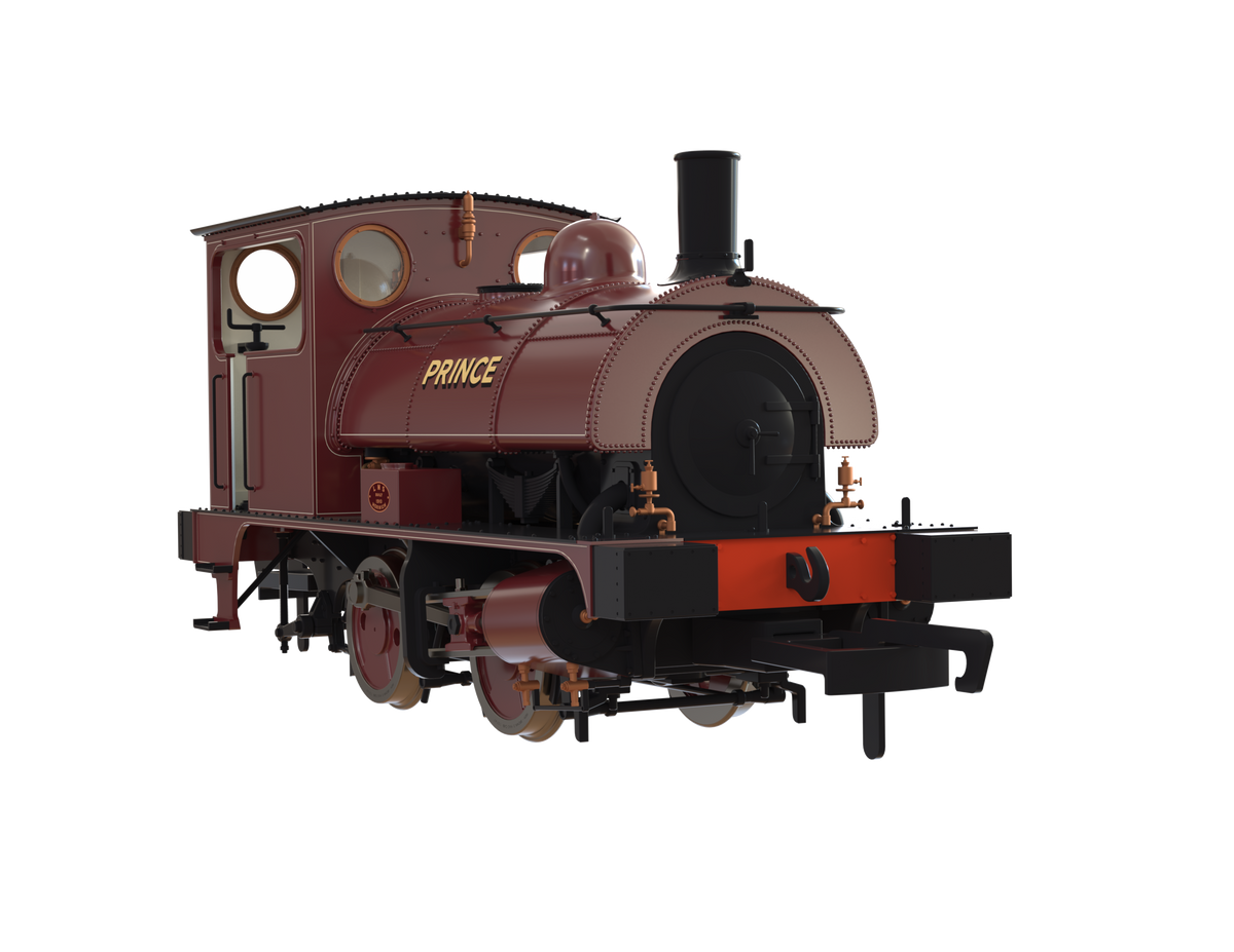Clark Railworks OO Gauge C1024 L&amp;Y Class 21 Pug, United Glass Bottle Manufacturers Ltd, Wine Red, Ex 11243, &#39;Prince&#39; (pre-order)