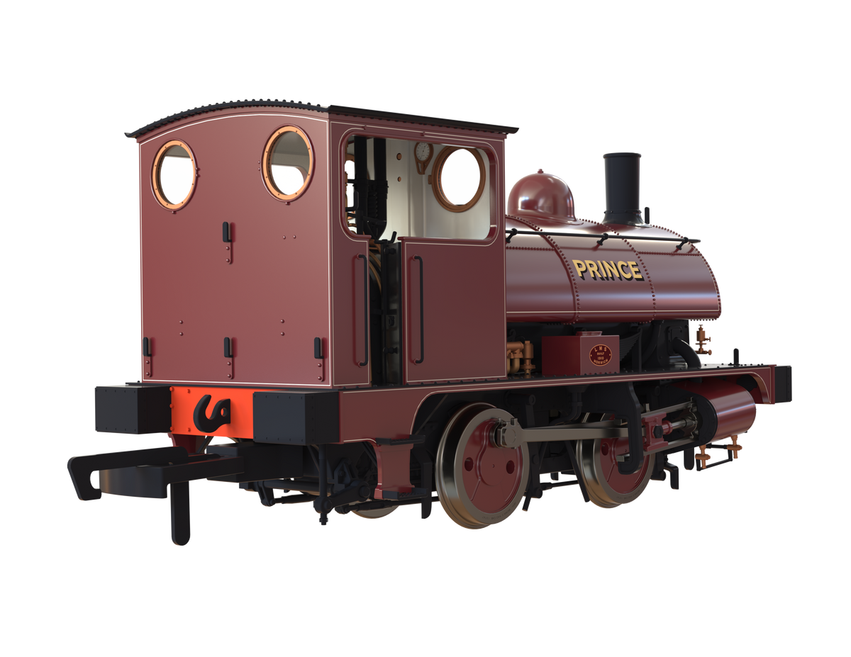 Clark Railworks OO Gauge C1024 L&amp;Y Class 21 Pug, United Glass Bottle Manufacturers Ltd, Wine Red, Ex 11243, &#39;Prince&#39; (pre-order)