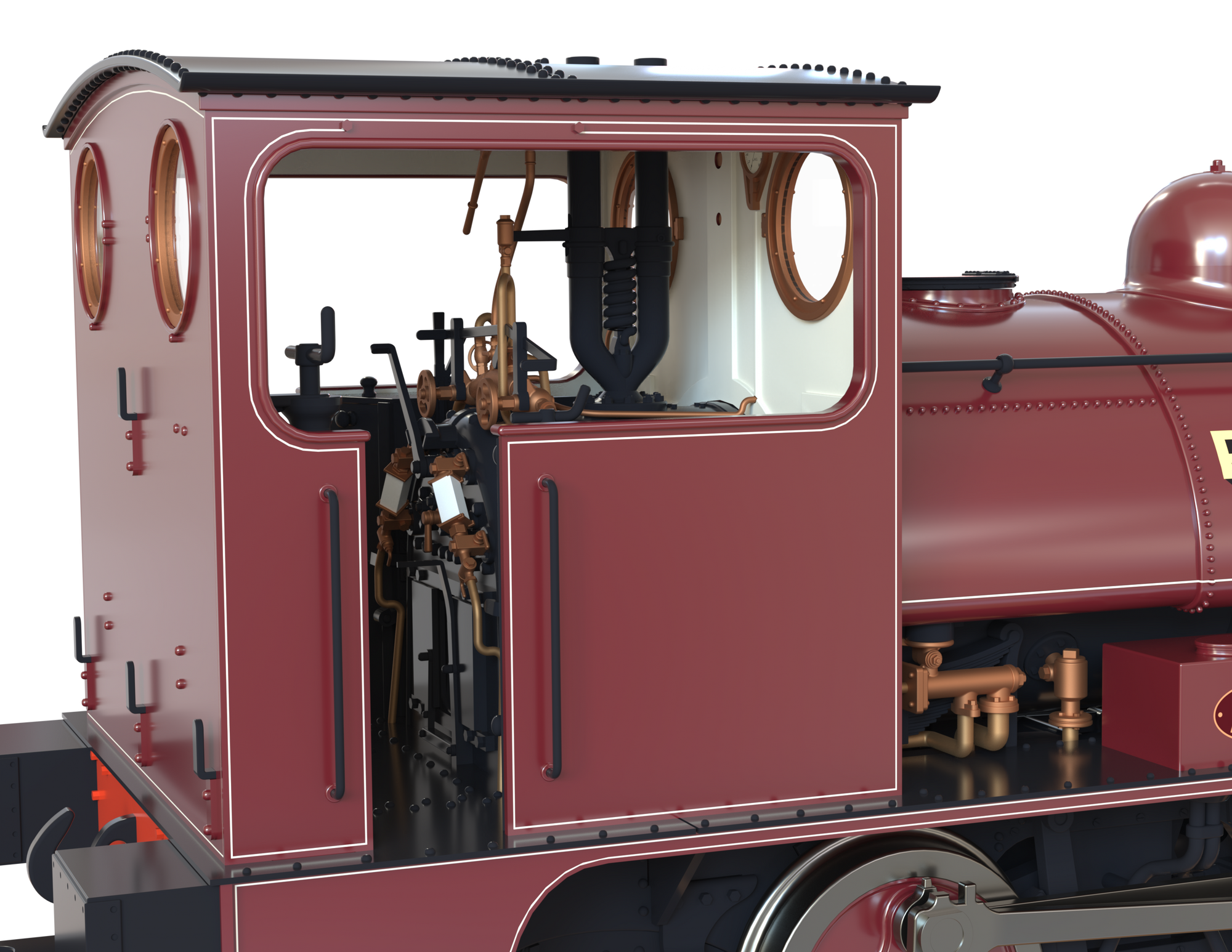 Clark Railworks OO Gauge C1024 L&Y Class 21 Pug, United Glass Bottle Manufacturers Ltd, Wine Red, Ex 11243, 'Prince' (pre-order)