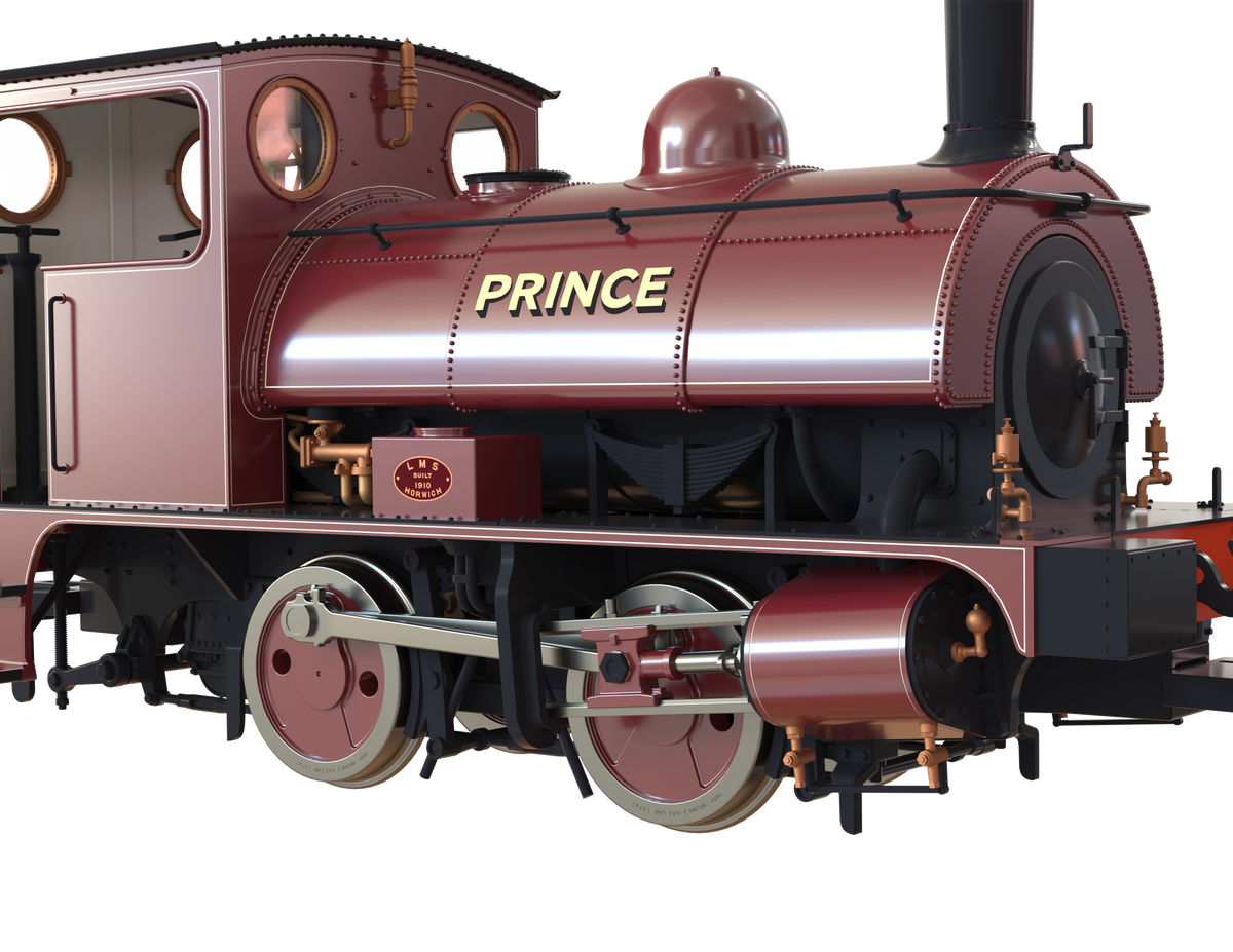 Clark Railworks OO Gauge C1024 L&amp;Y Class 21 Pug, United Glass Bottle Manufacturers Ltd, Wine Red, Ex 11243, &#39;Prince&#39; (pre-order)