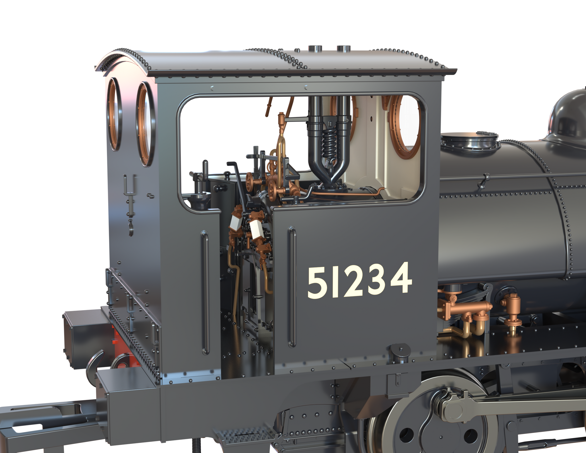 Clark Railworks OO Gauge C1025 L&Y Class 21 Pug, BR Black Early '51234' (pre-order)