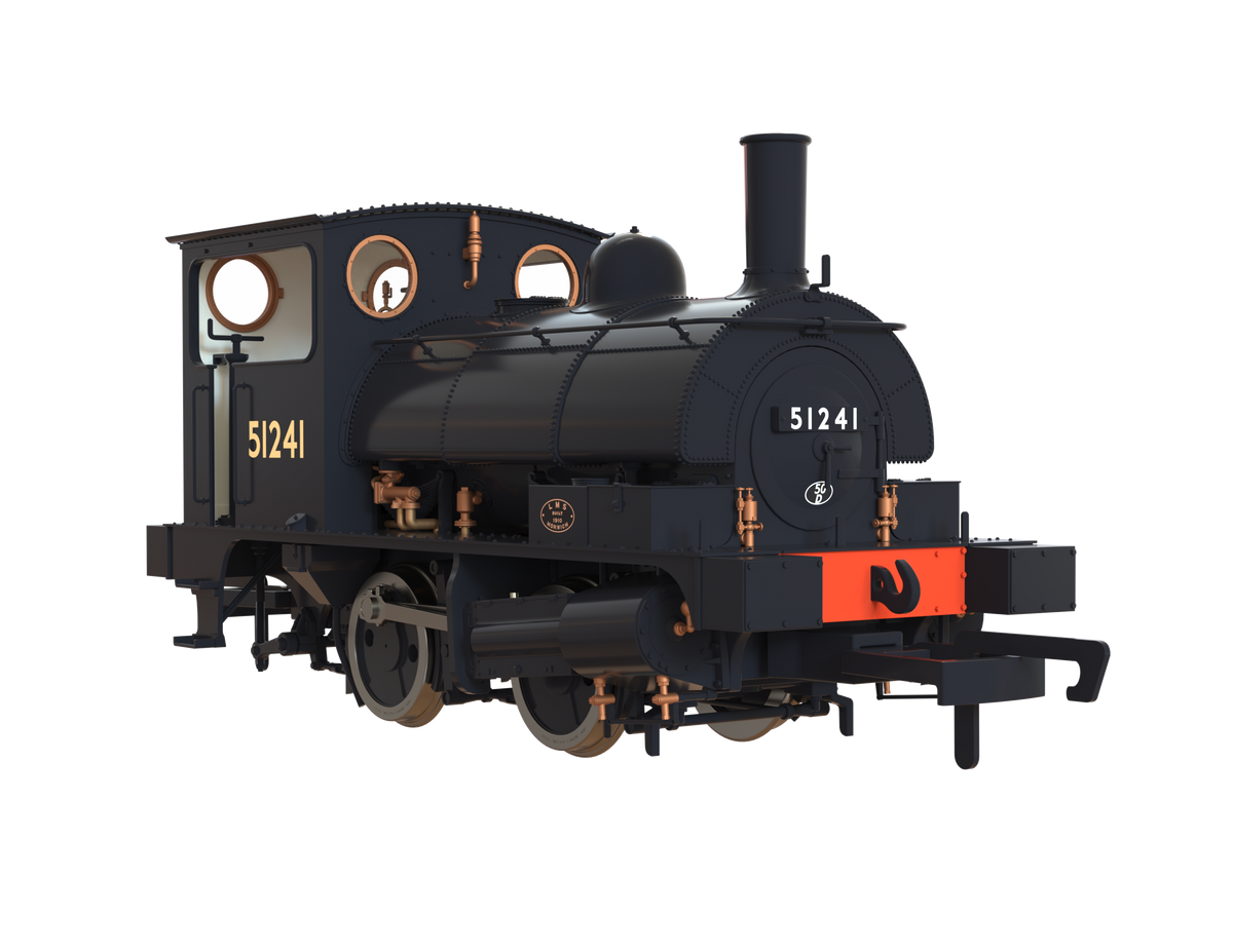 Clark Railworks OO Gauge C1026 L&amp;Y Class 21 Pug, BR Plain Black &#39;51241&#39; (pre-order)