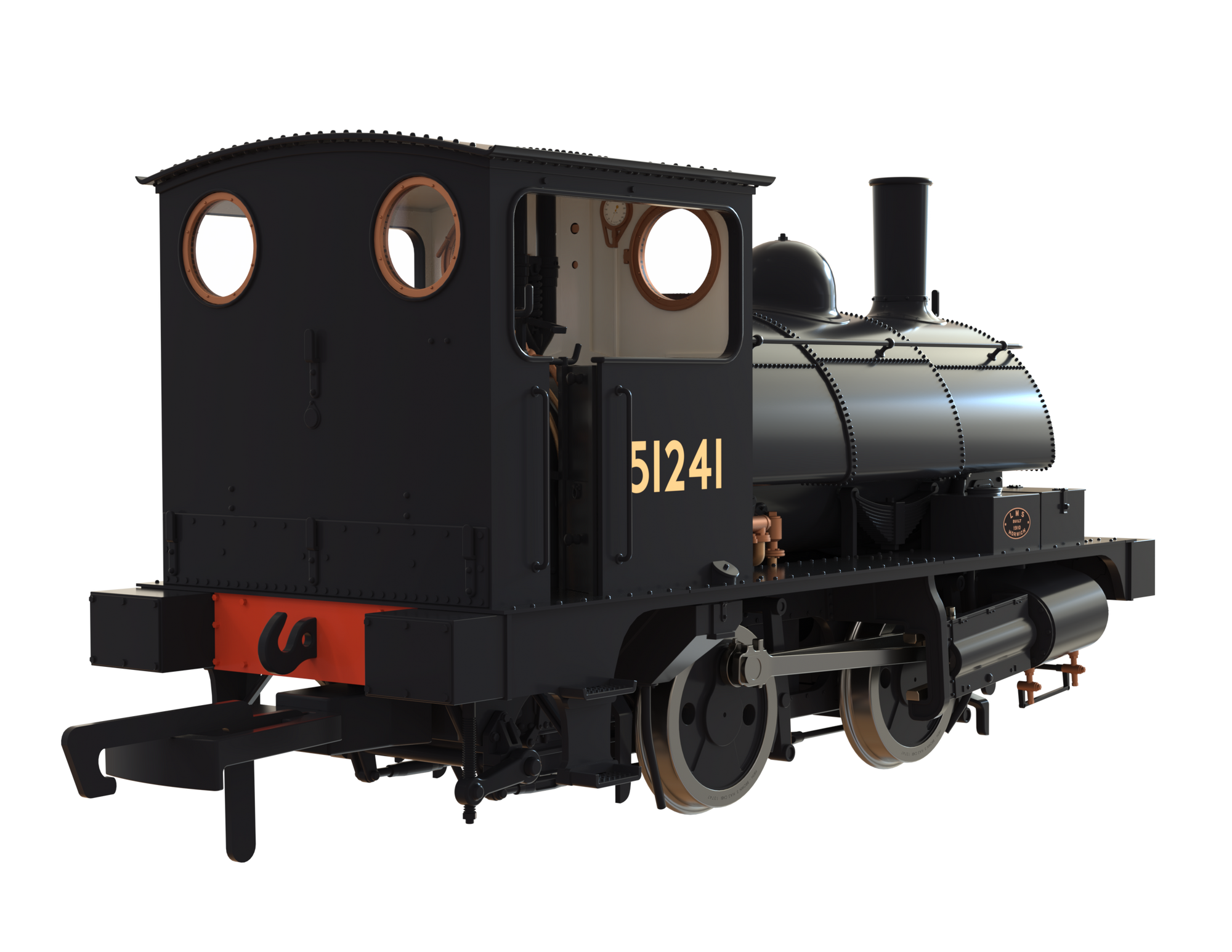 Clark Railworks OO Gauge C1026 L&Y Class 21 Pug, BR Plain Black '51241' (pre-order)