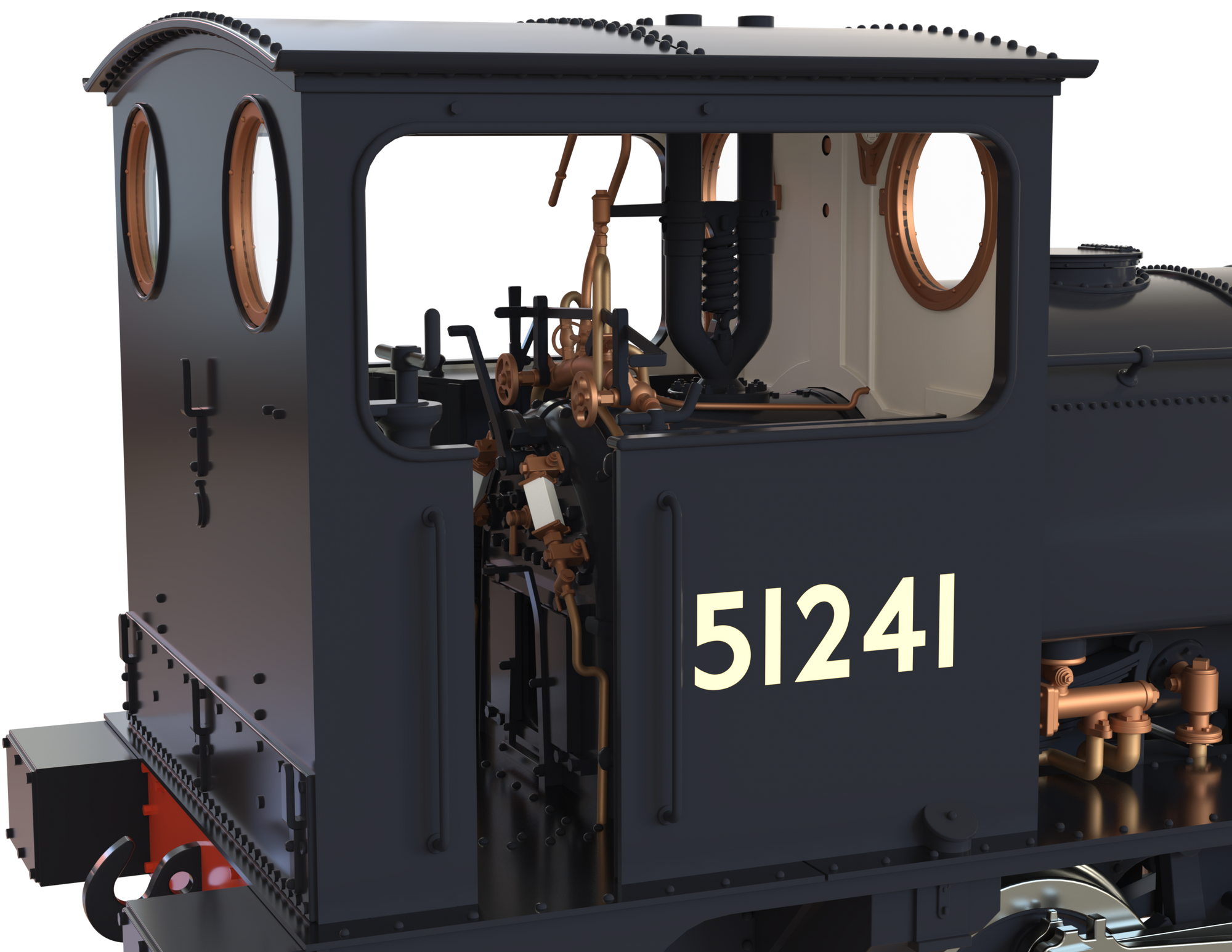 Clark Railworks OO Gauge C1026 L&Y Class 21 Pug, BR Plain Black '51241' (pre-order)