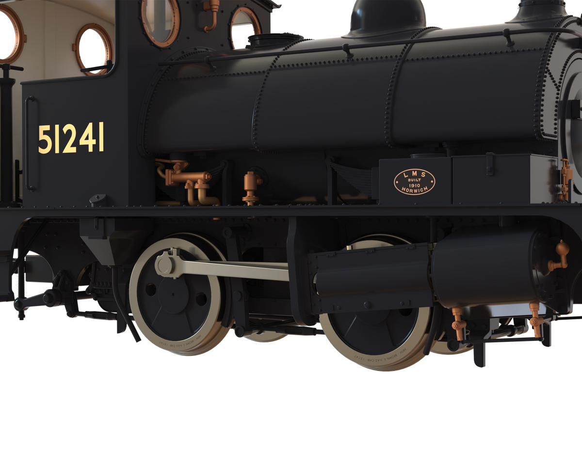 Clark Railworks OO Gauge C1026 L&amp;Y Class 21 Pug, BR Plain Black &#39;51241&#39; (pre-order)