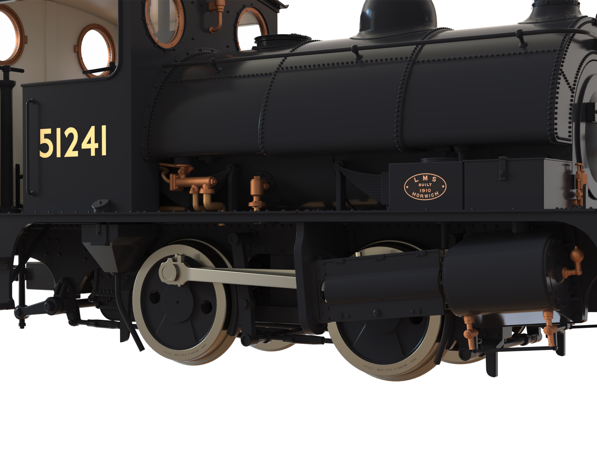 Clark Railworks OO Gauge C1026 L&Y Class 21 Pug, BR Plain Black '51241' (pre-order)