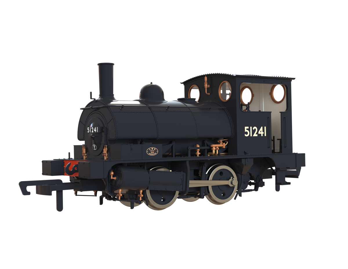 Clark Railworks OO Gauge C1026 L&amp;Y Class 21 Pug, BR Plain Black &#39;51241&#39; (pre-order)