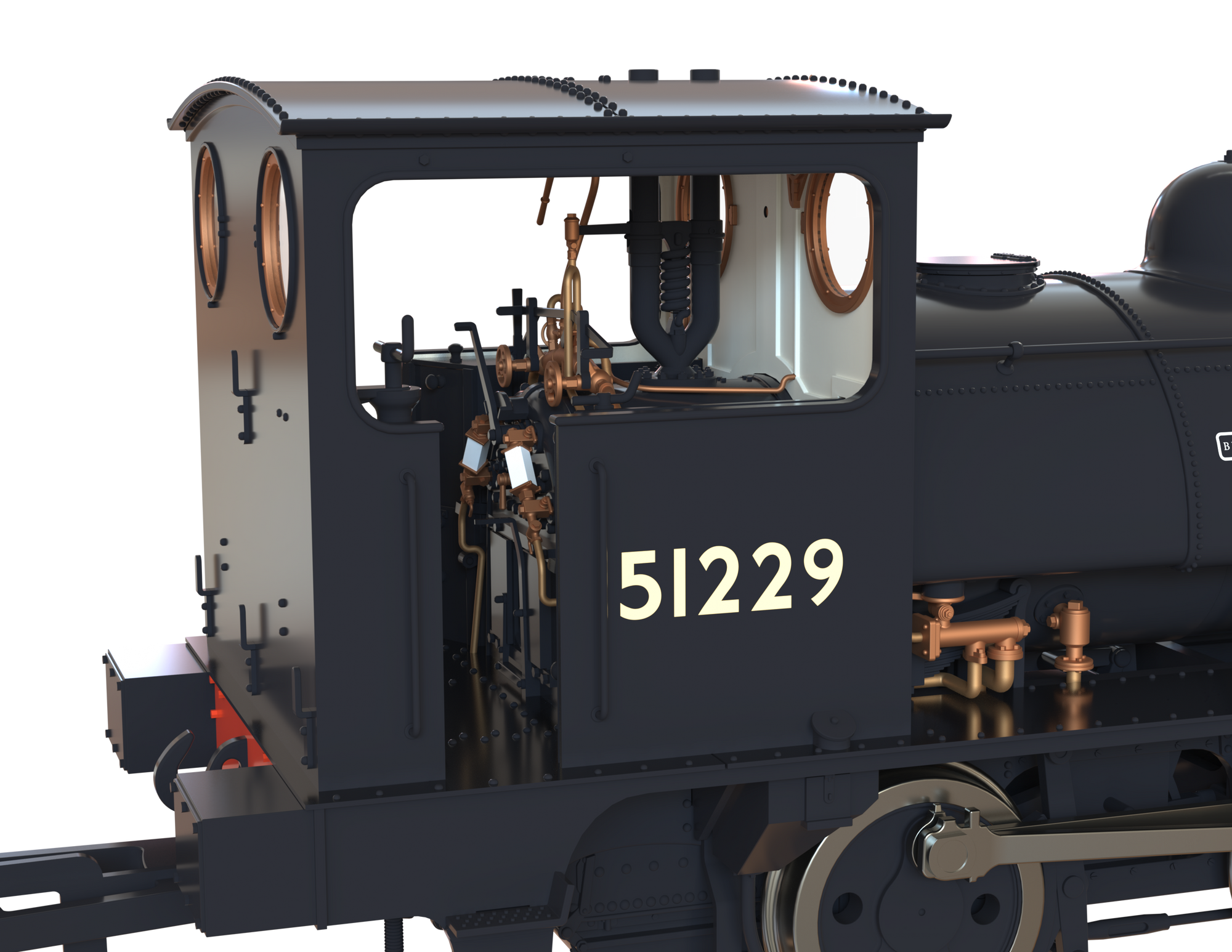 Clark Railworks OO Gauge C1027 L&Y Class 21 Pug, BR Black Late '51229' (pre-order)
